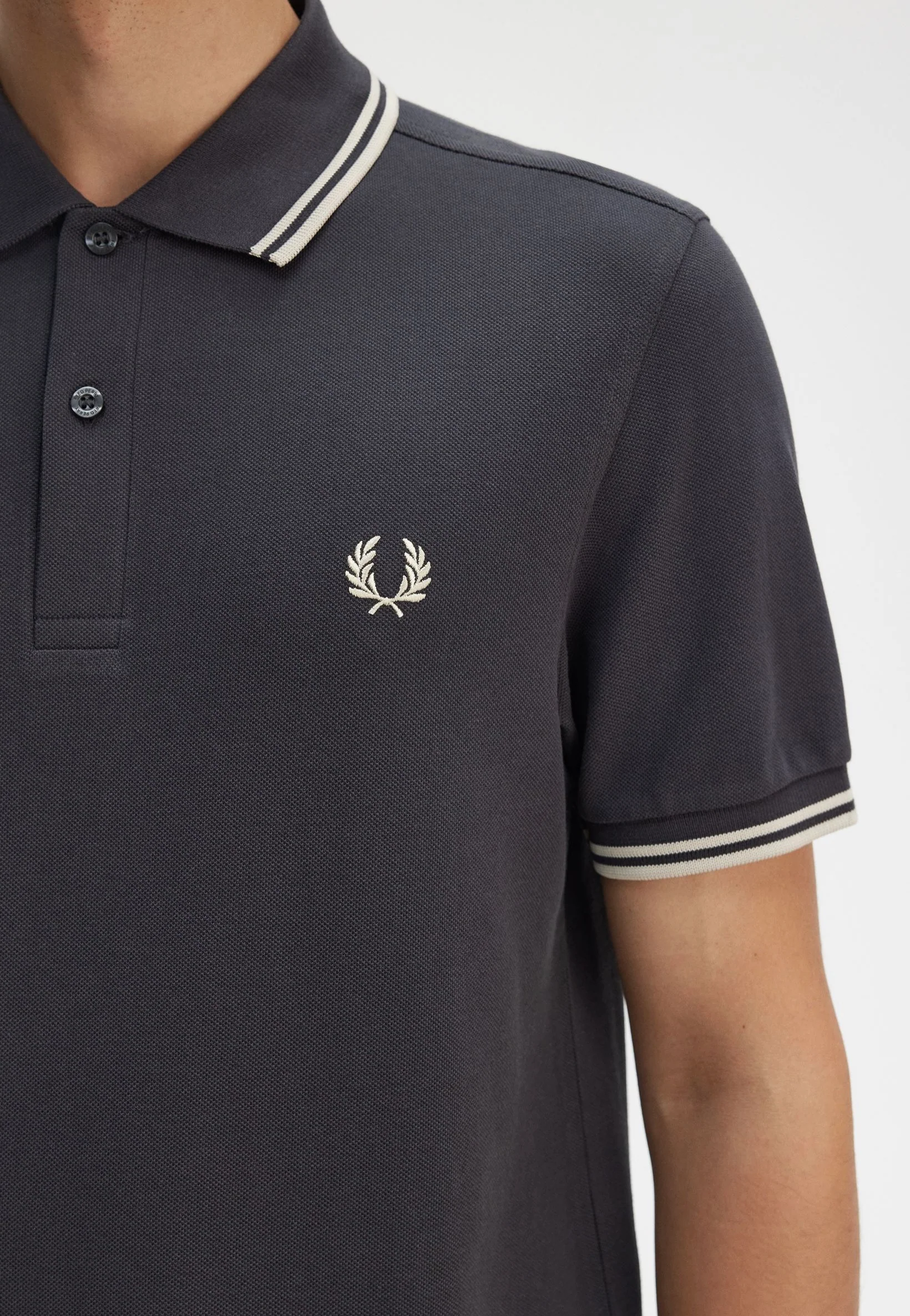 Twin Tipped Anchor Grey/Oatmeal - Polo - Image 3
