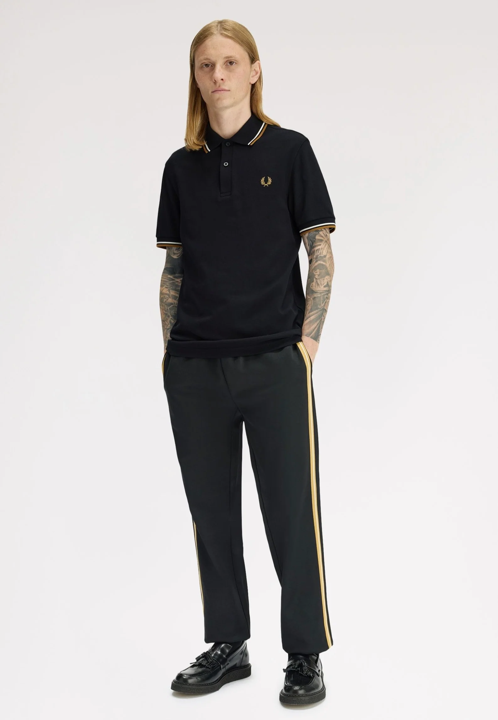 Twin Tipped Black/Ecru/Dark Caramel - Polo - Image 3