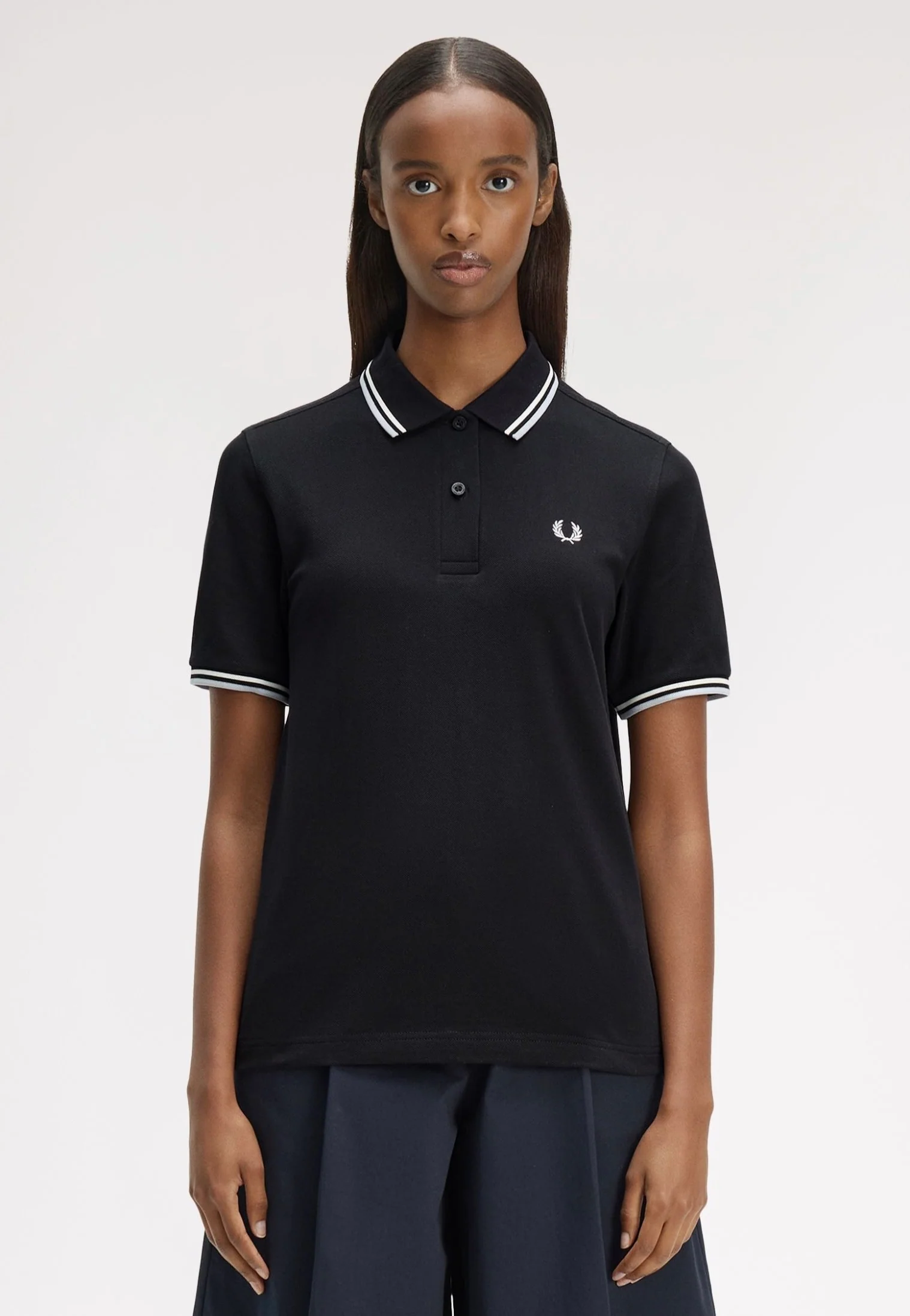 Twin Tipped Black/Snow White/Dusky Blue - Polo - Image 5