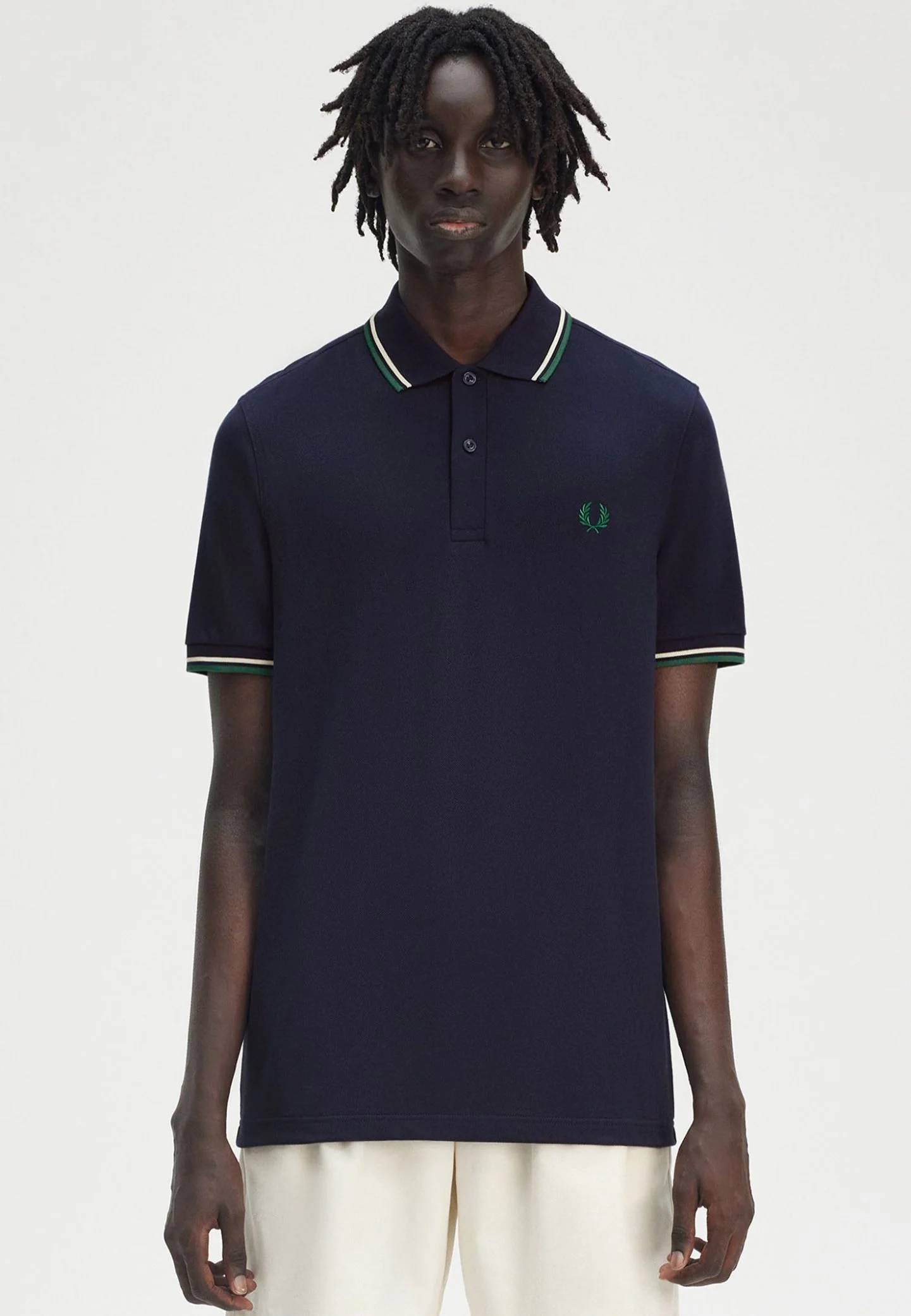 Twin Tipped Dark Carbon/Light Ecru/Label Green - Polo - Image 5