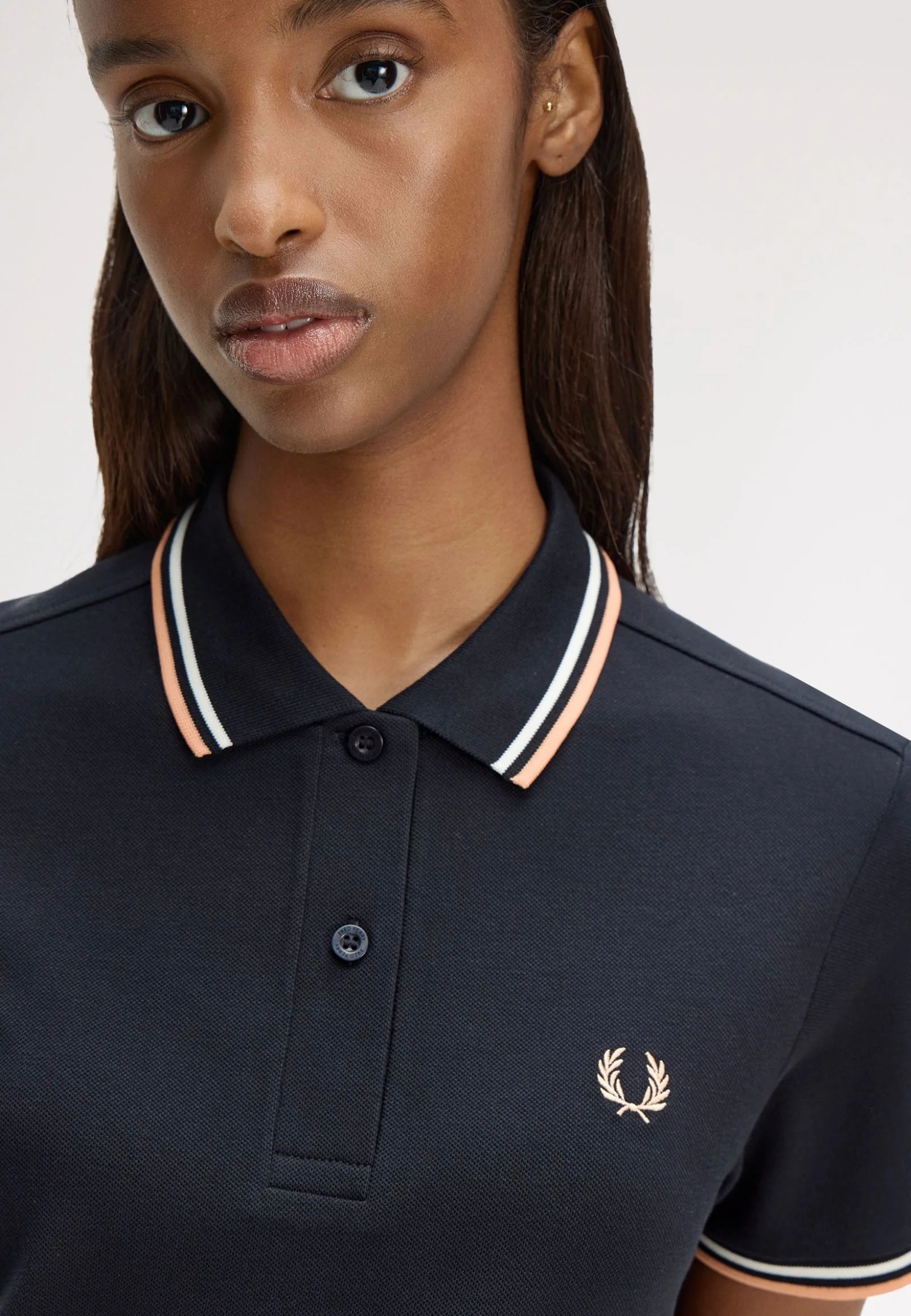 Twin Tipped Fred Perry Navy/Snow White/Peach - Dress - Image 3