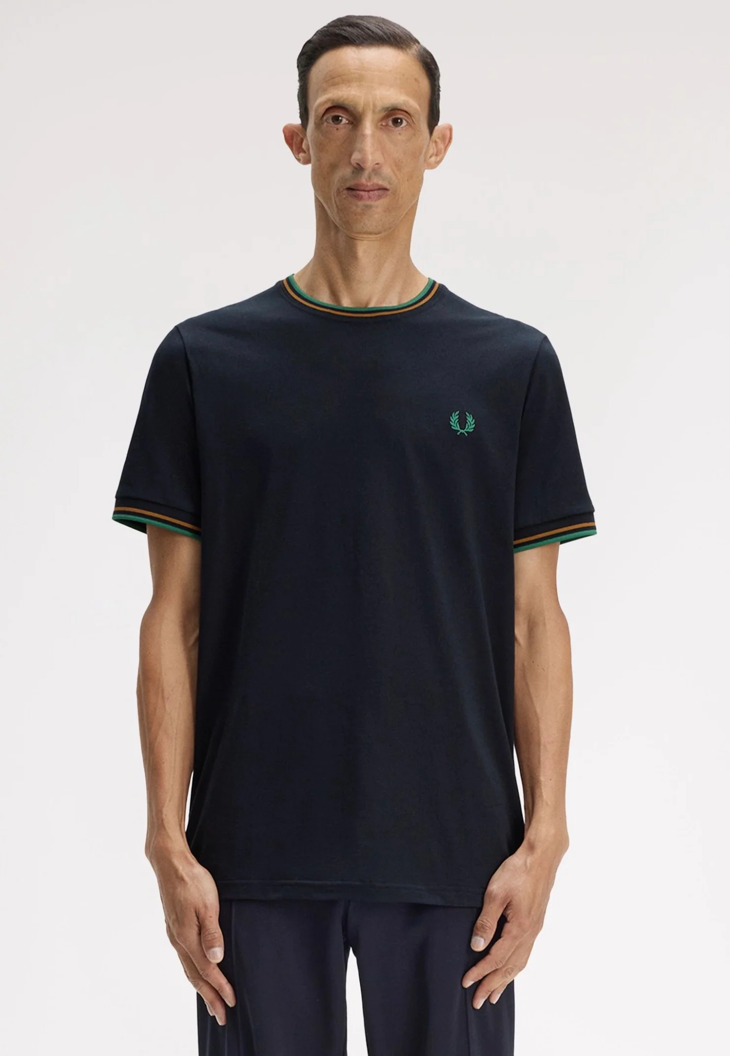 Twin Tipped Navy/Dark Caramel/Sport Green - T-Shirt - Image 2