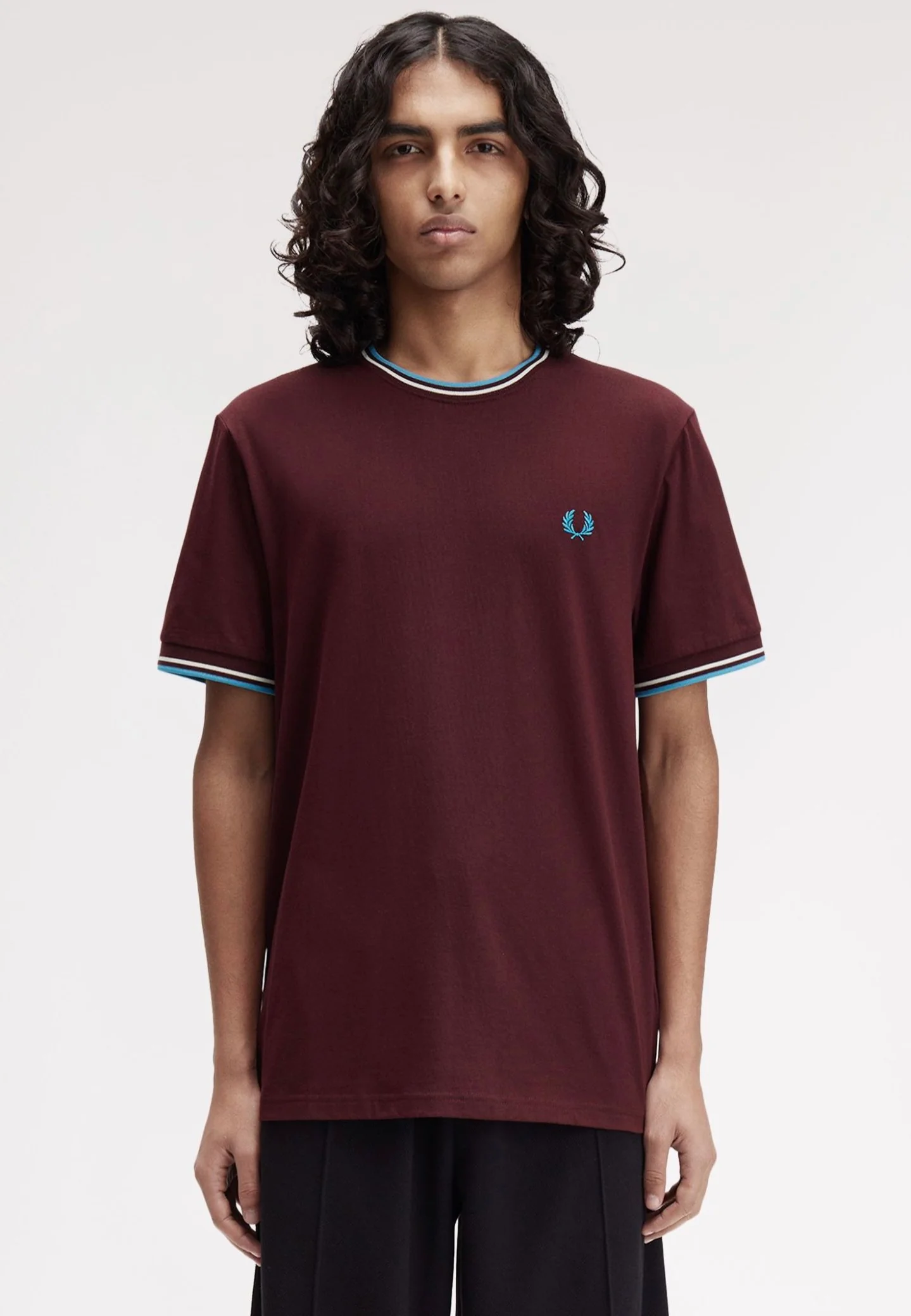 Twin Tipped Oxblood/Ecru/Court Blue - T-Shirt - Image 4