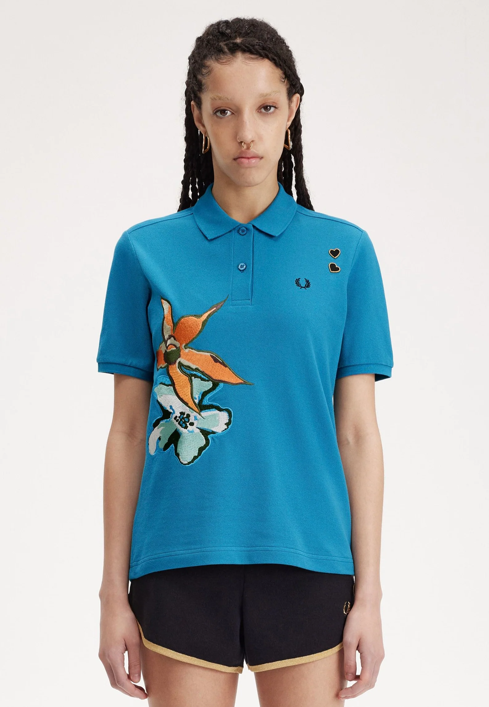 Fred Perry x Amy Winehouse - Embroidered Runaway Bay Ocean - Polo - Image 4