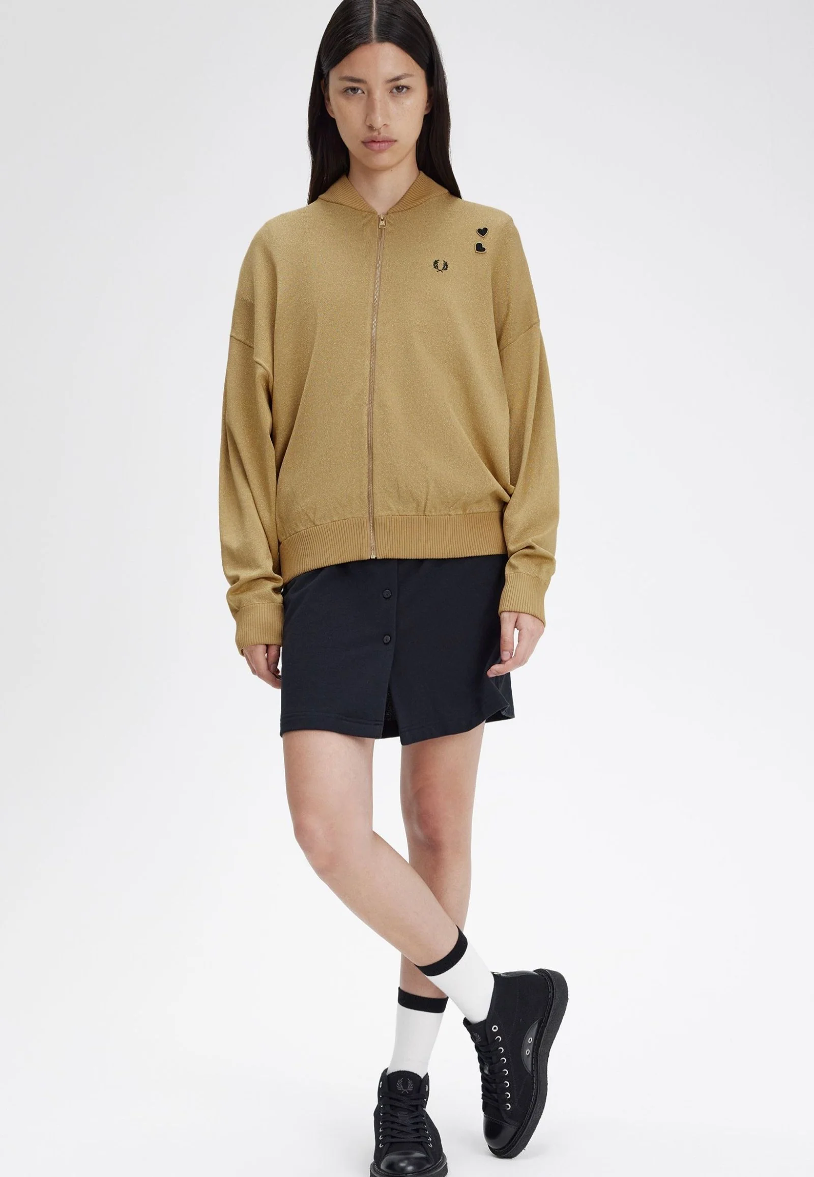 Fred Perry x Amy Winehouse - Metallic Knitted 1964 Gold - Jacket - Image 9