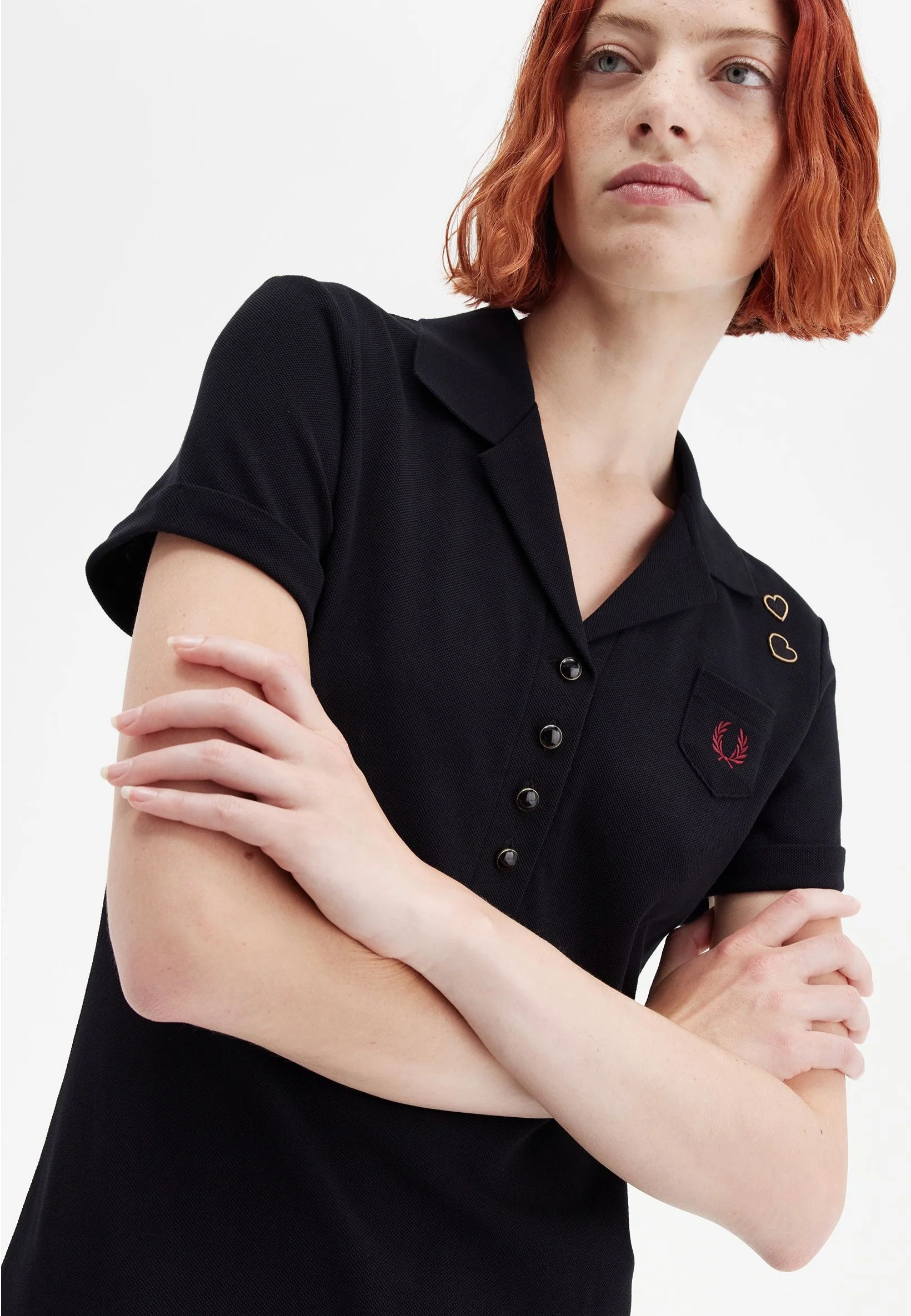 Fred Perry x Amy Winehouse - Pocket Detail Pique Black - Dress - Image 4