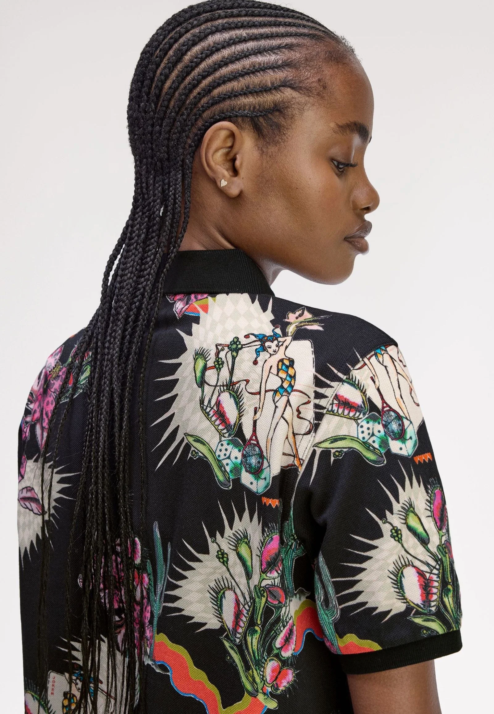 Fred Perry x Amy Winehouse - Printed Black - Polo - Image 3