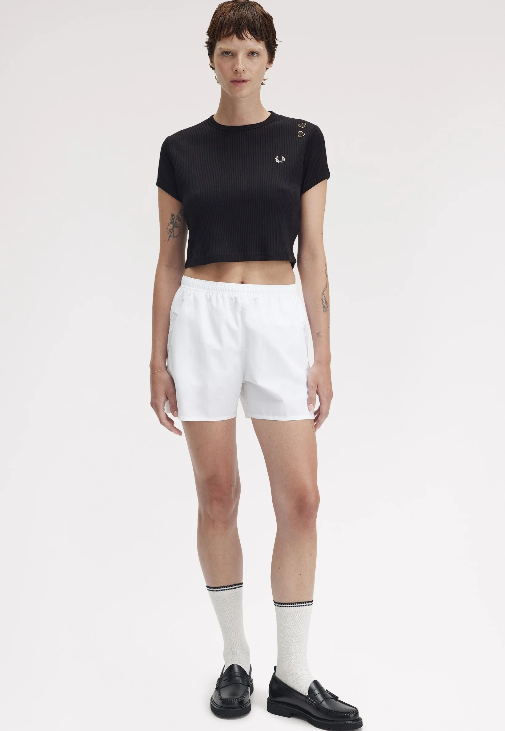 Fred Perry x Amy Winehouse - Ribbed Black - T-Shirt - Image 2
