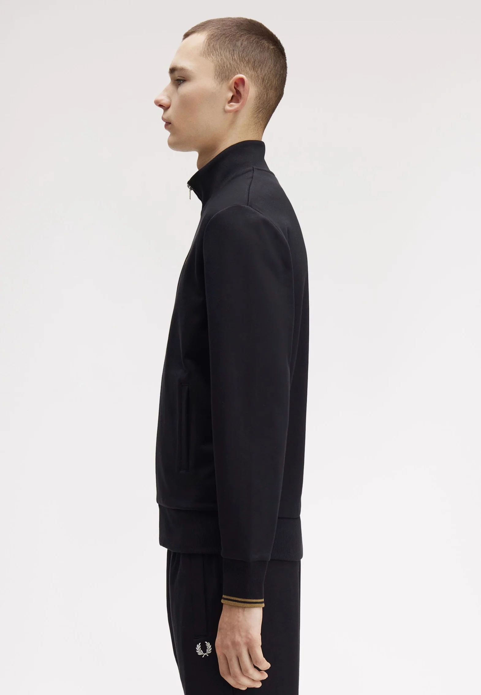 Zip Through Black - Track Jacket - Image 4