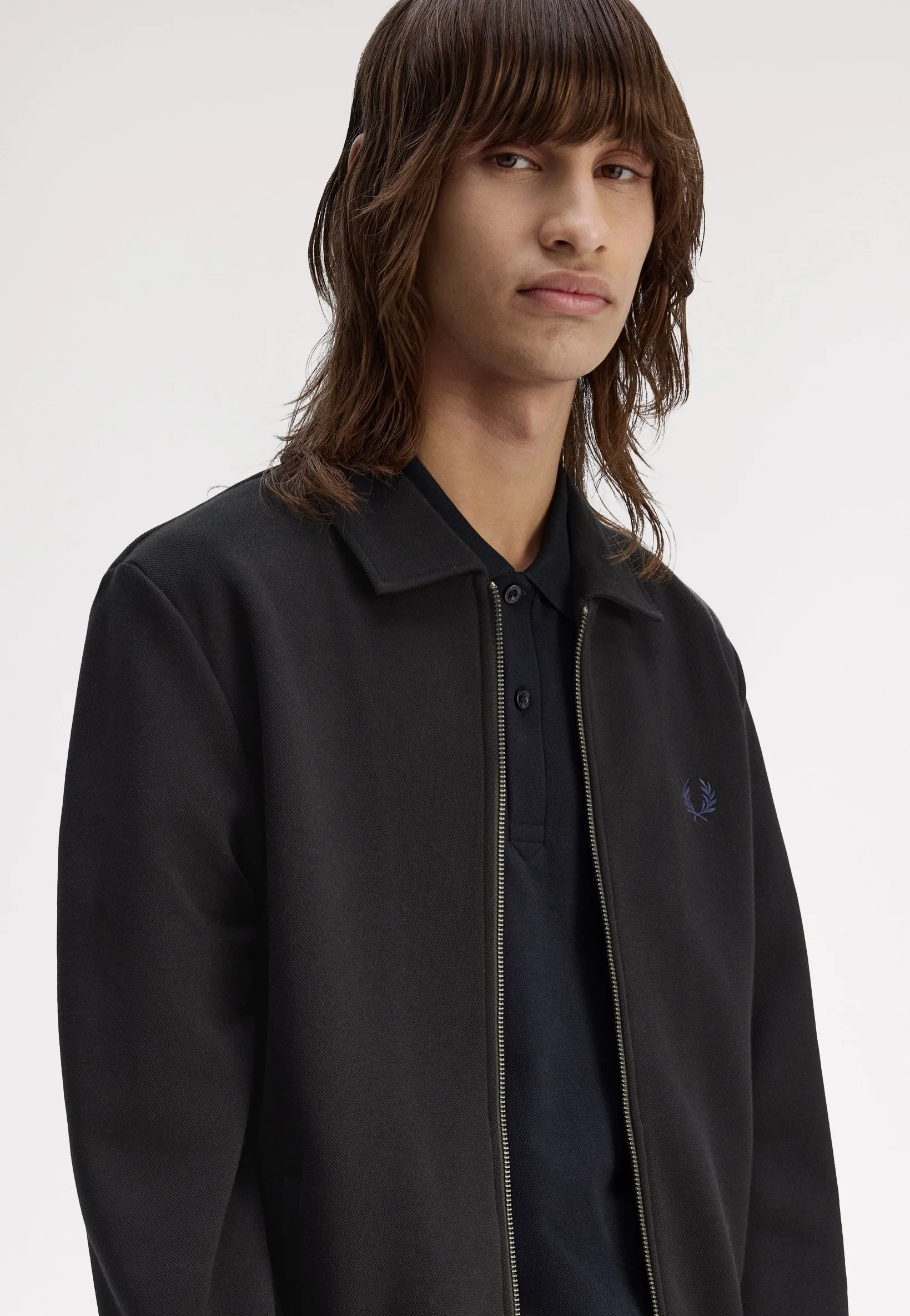 Zip Through Collared Black - Jacket - Image 2