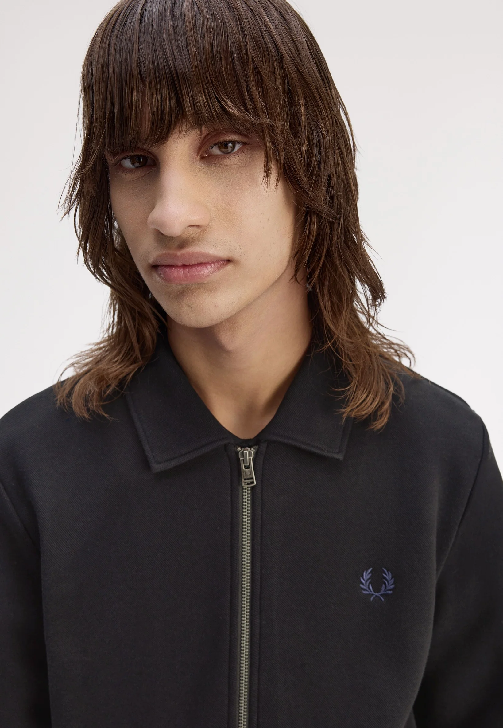 Zip Through Collared Black - Jacket - Image 3
