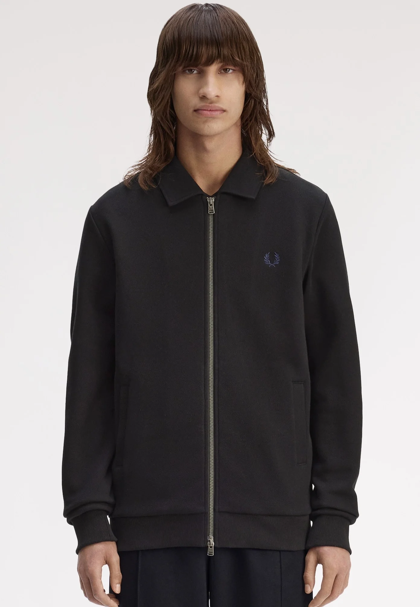 Zip Through Collared Black - Jacket - Image 4