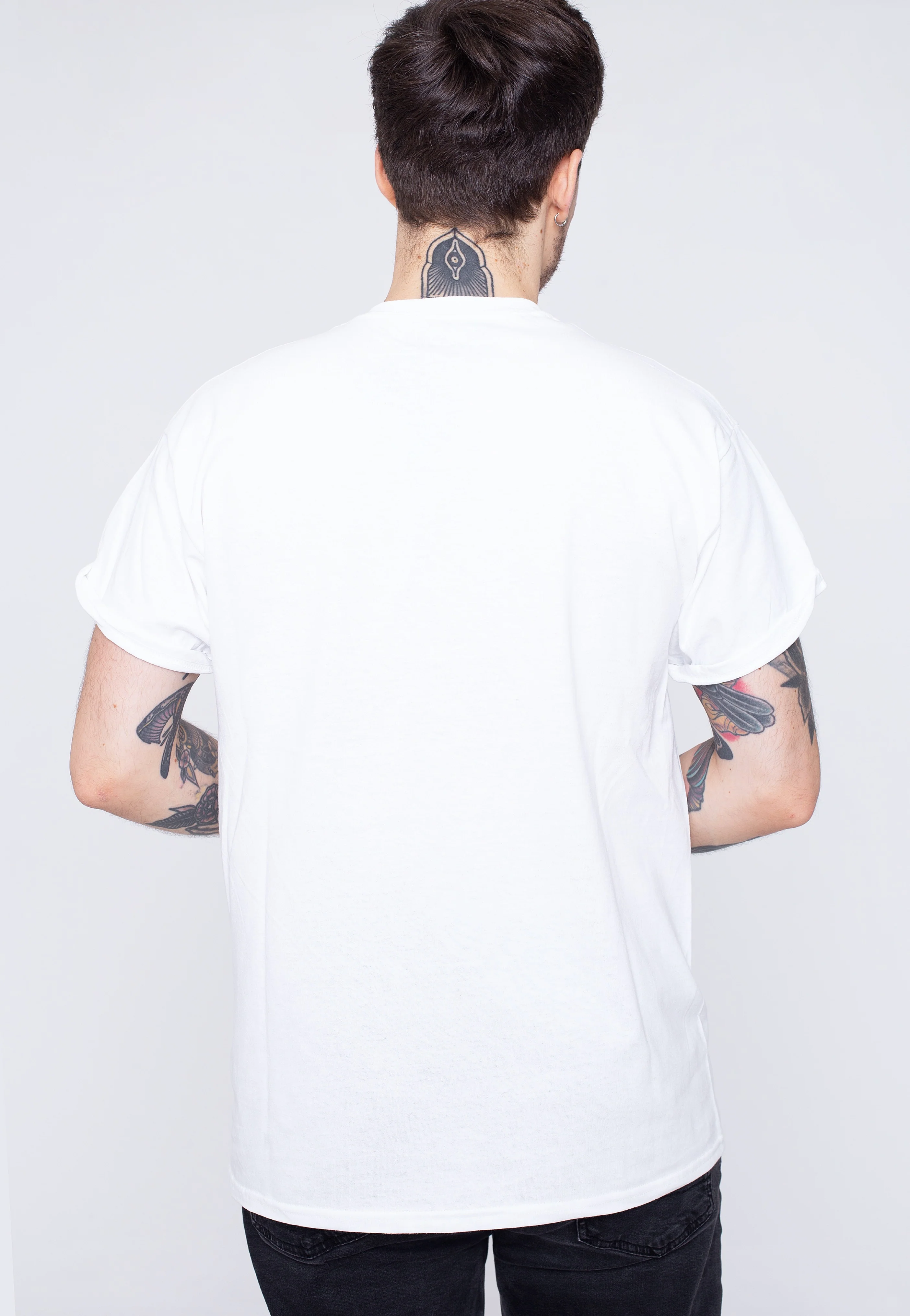 Logo Rolled Sleeve White - T-Shirt - Image 4