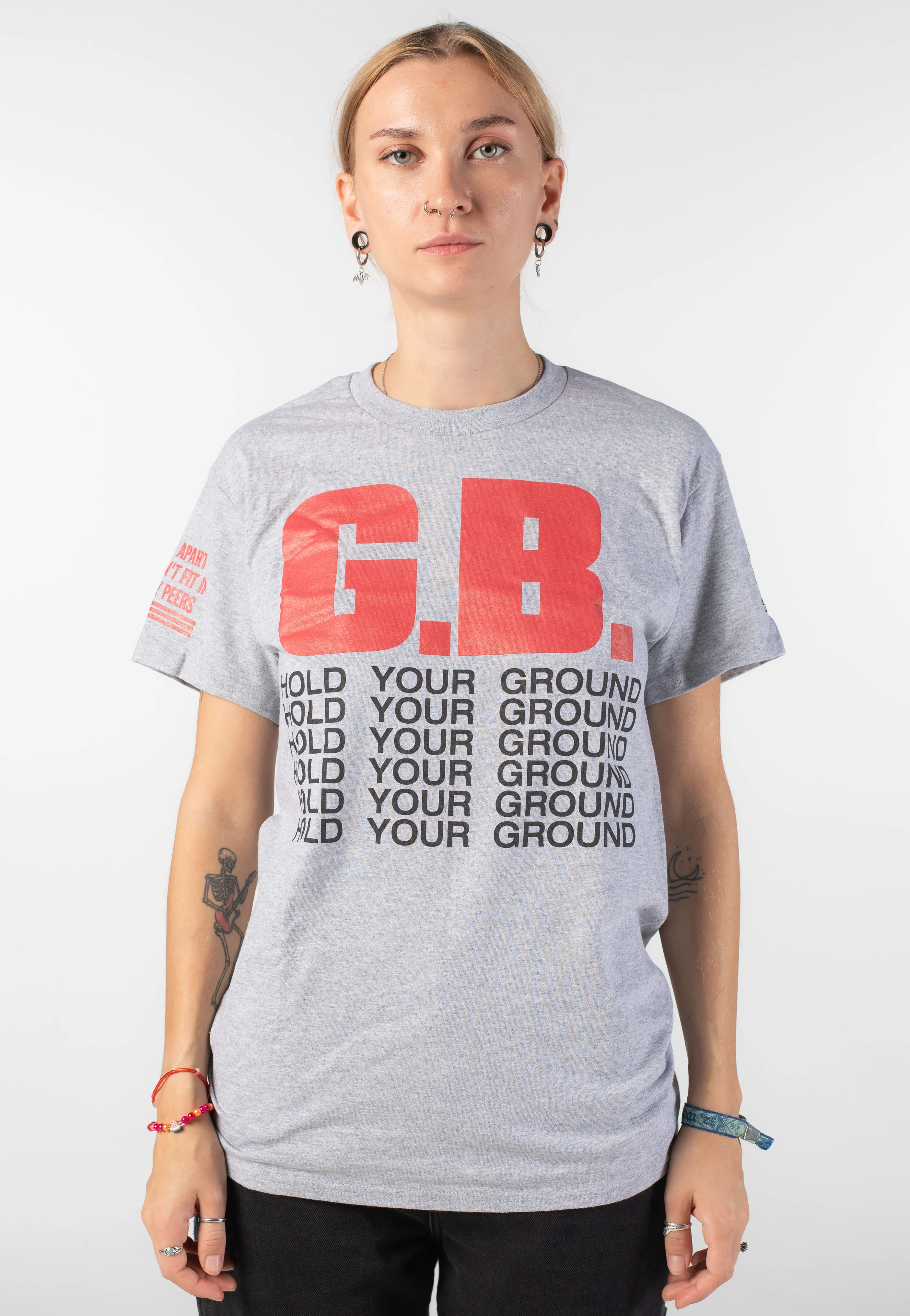 GB Hold Your Ground Sportsgrey - T-Shirt - Image 7