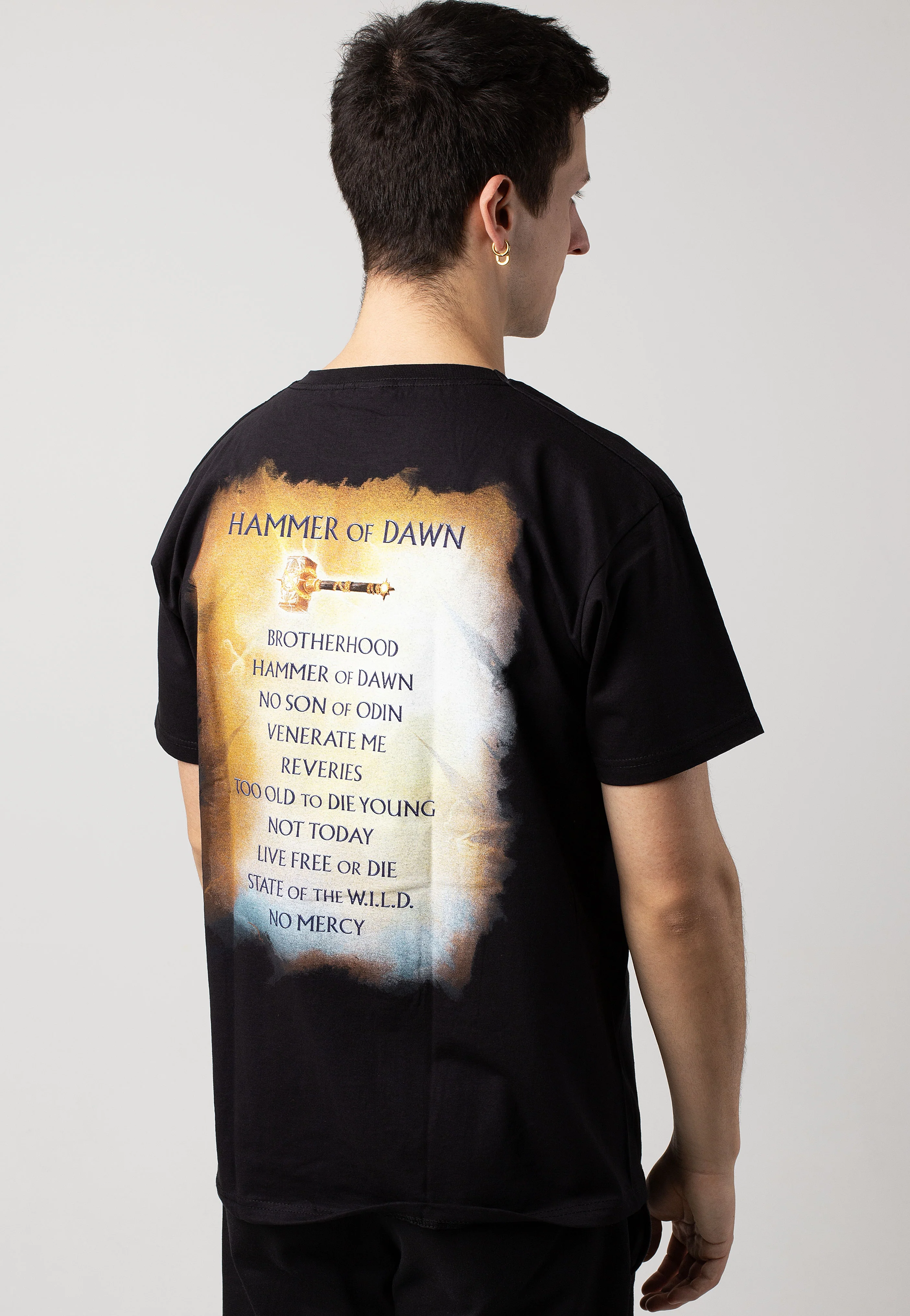 Hammer Of Dawn Tracks - T-Shirt - Image 4