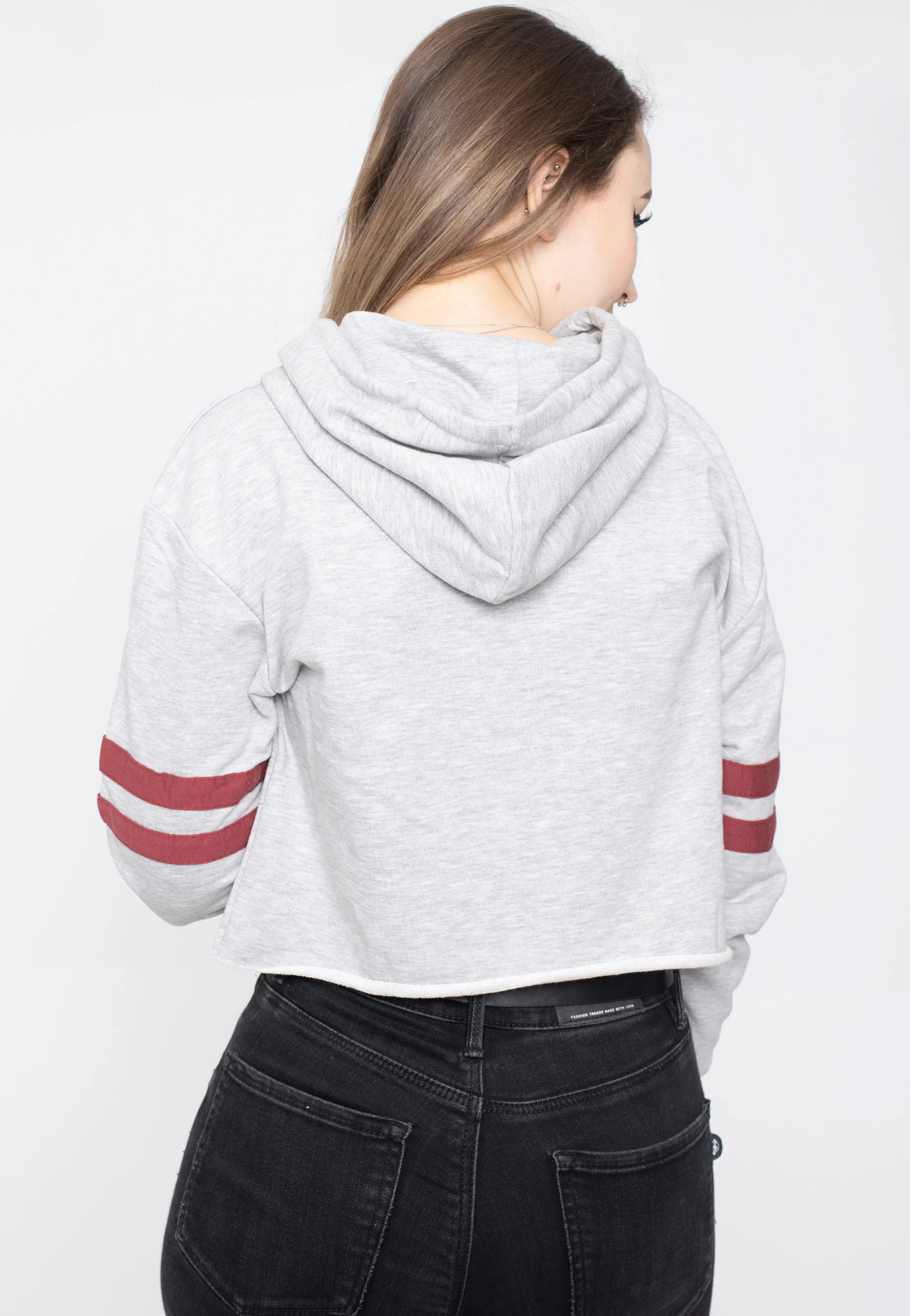 Hogwarts Alumni Cropped Grey - Hoodie - Image 2
