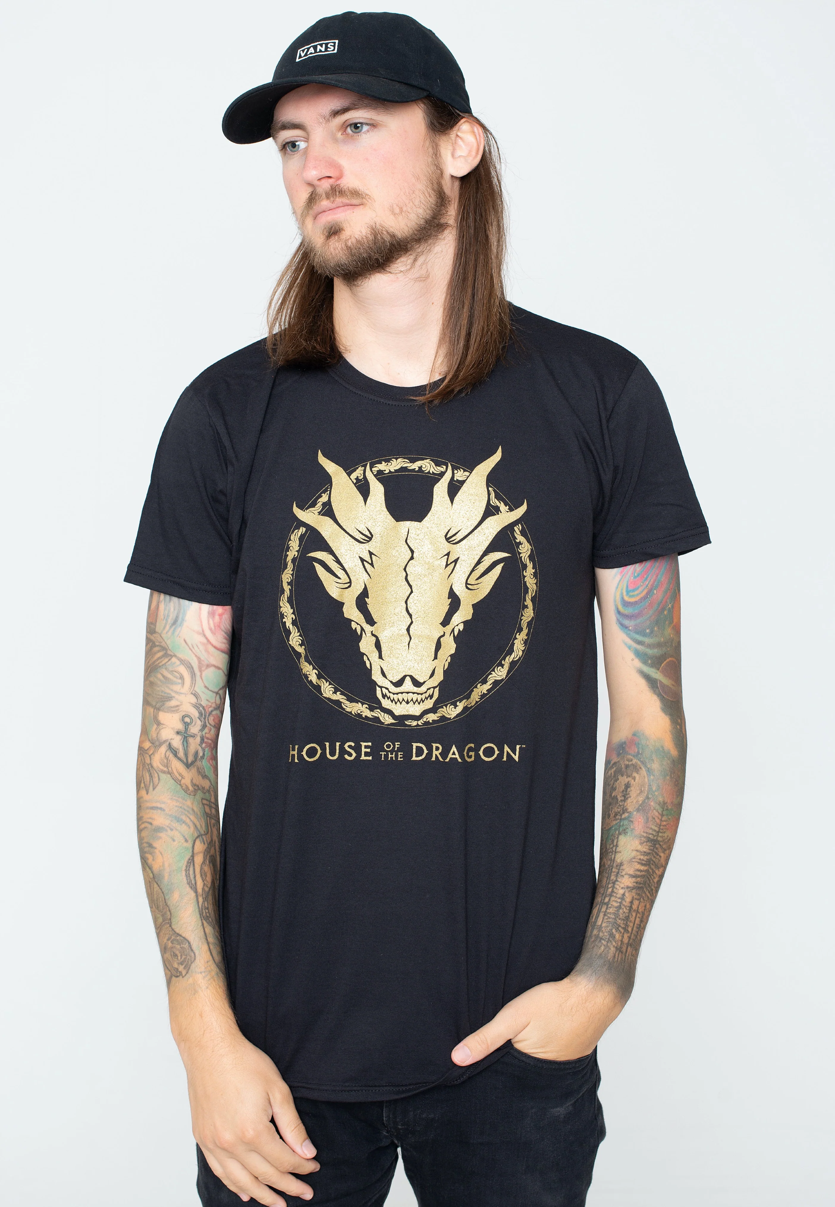 Gold Ink Skull - T-Shirt - Image 7