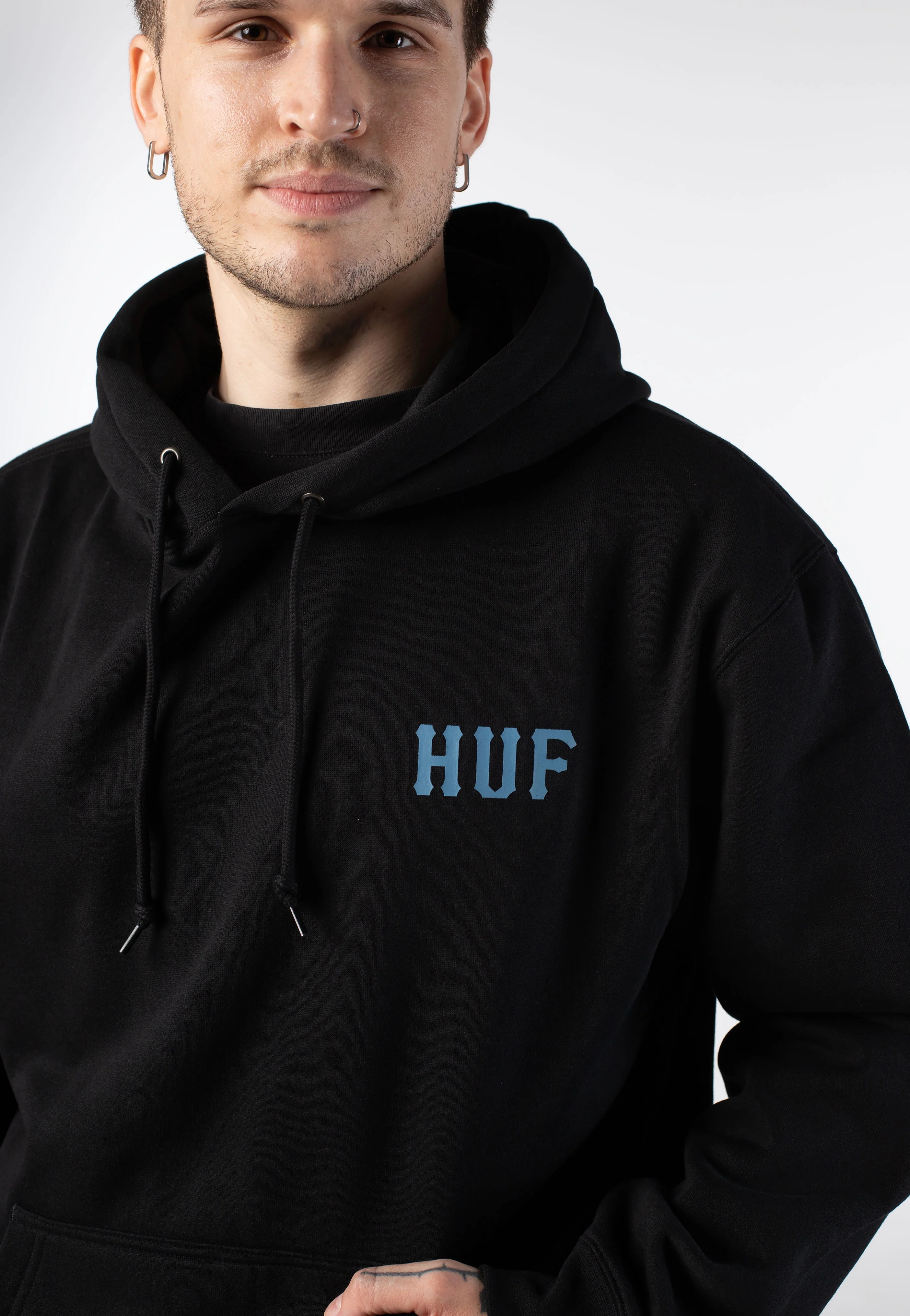 Huf Classic H Black - Hoodie - Image 3