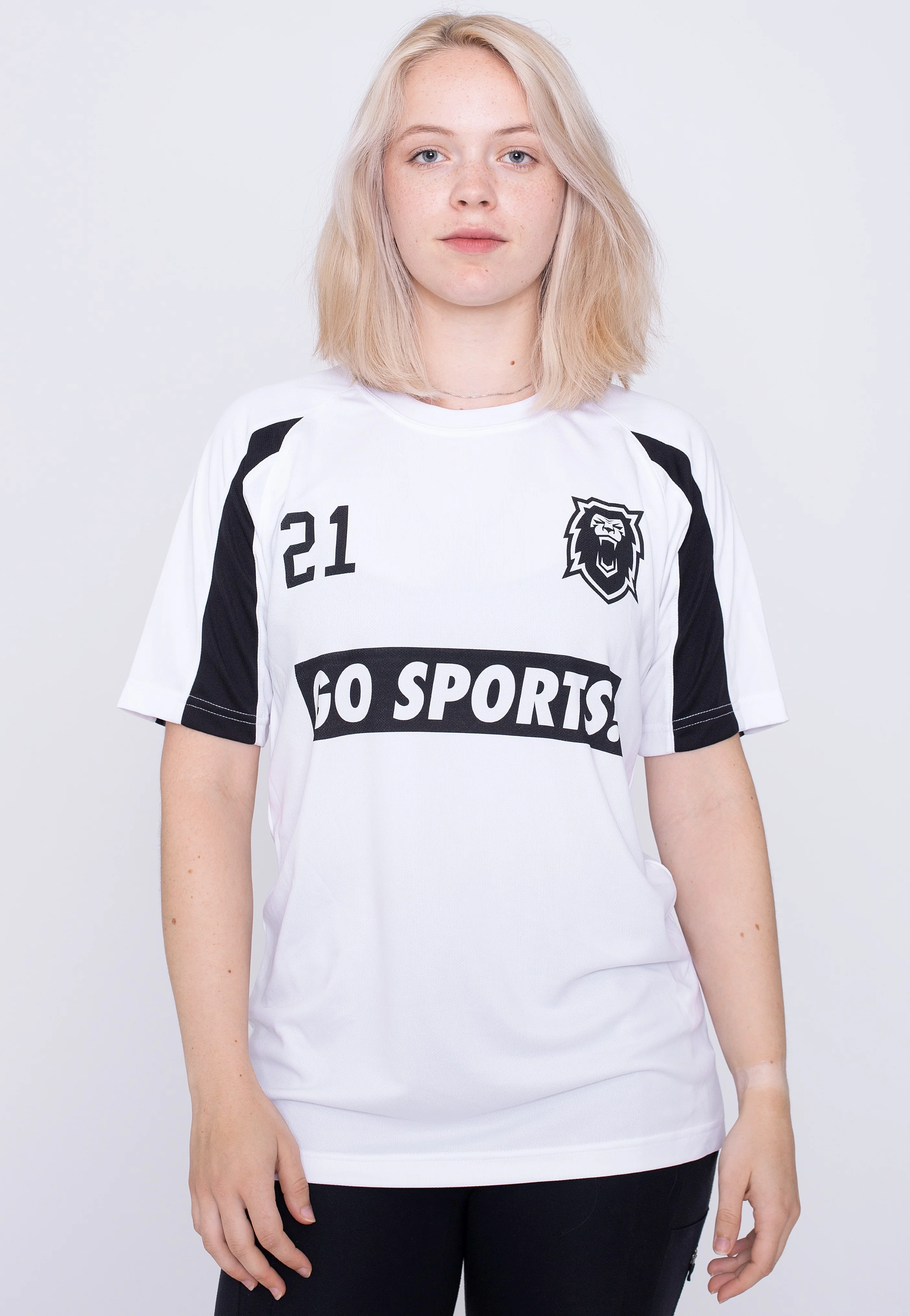 Go Sports White/Black Functional - T-Shirt - Image 7