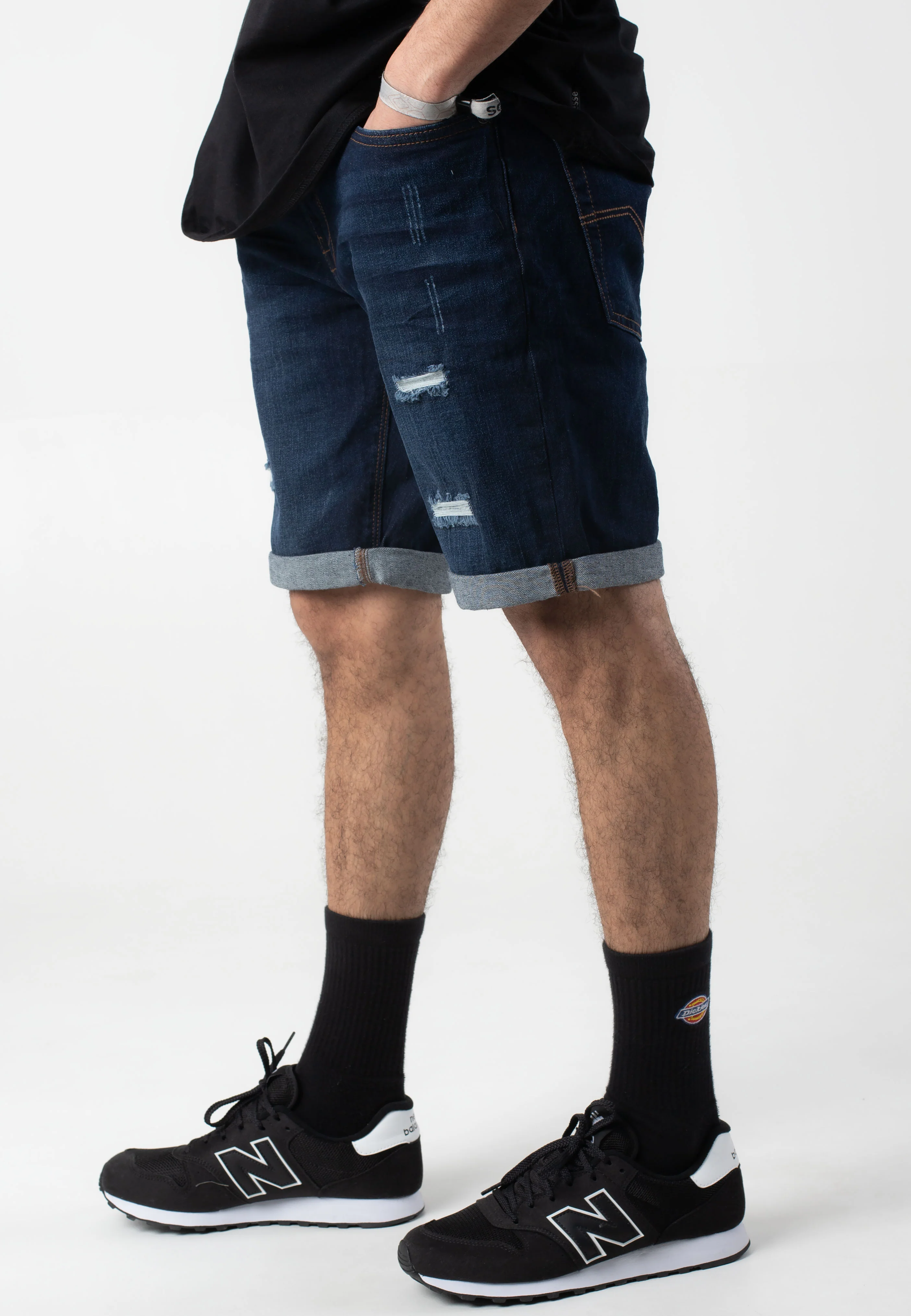 Kaden Holes Blue - Shorts - Image 3