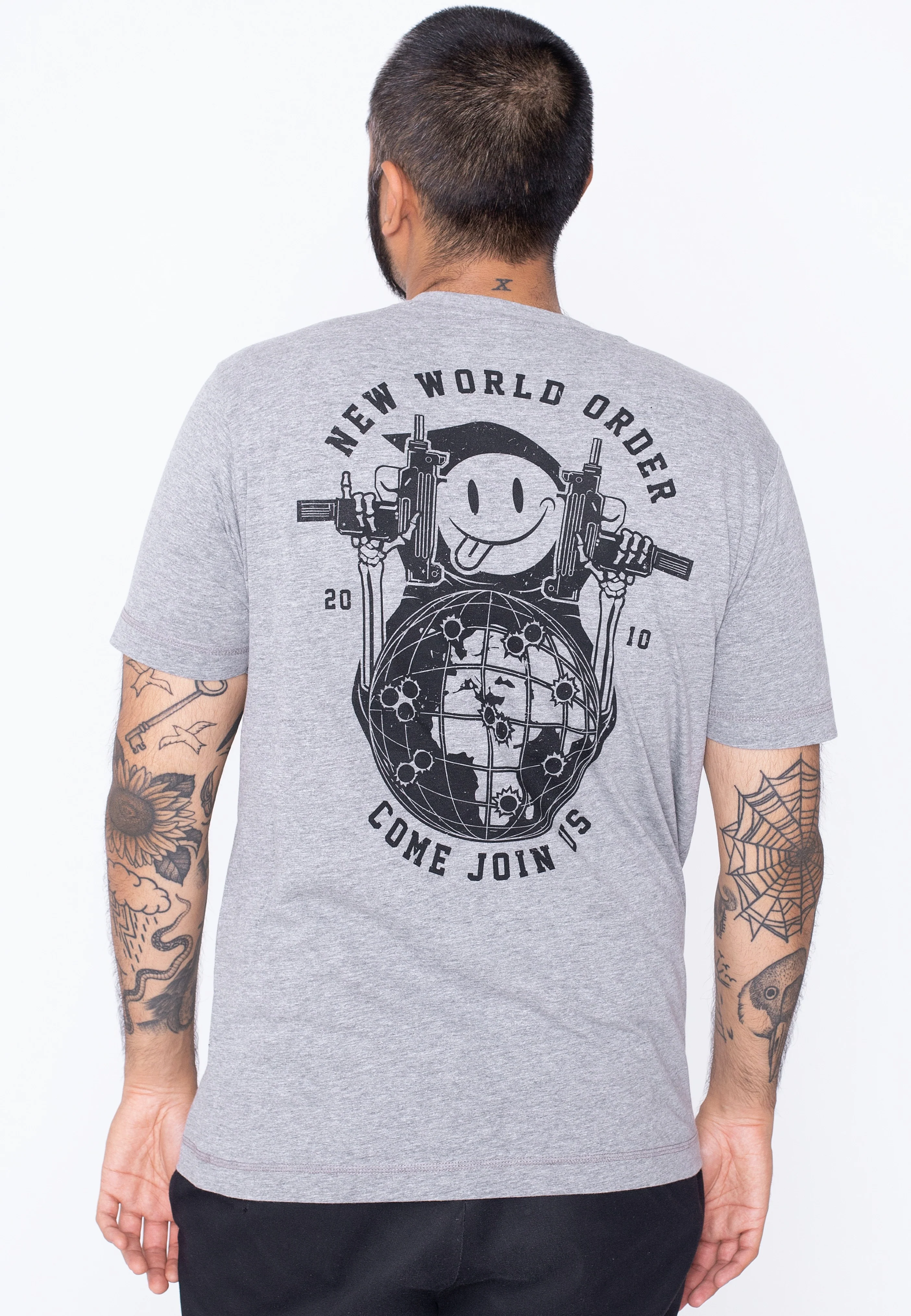 New World Oder Elephant Melange - T-Shirt - Image 4
