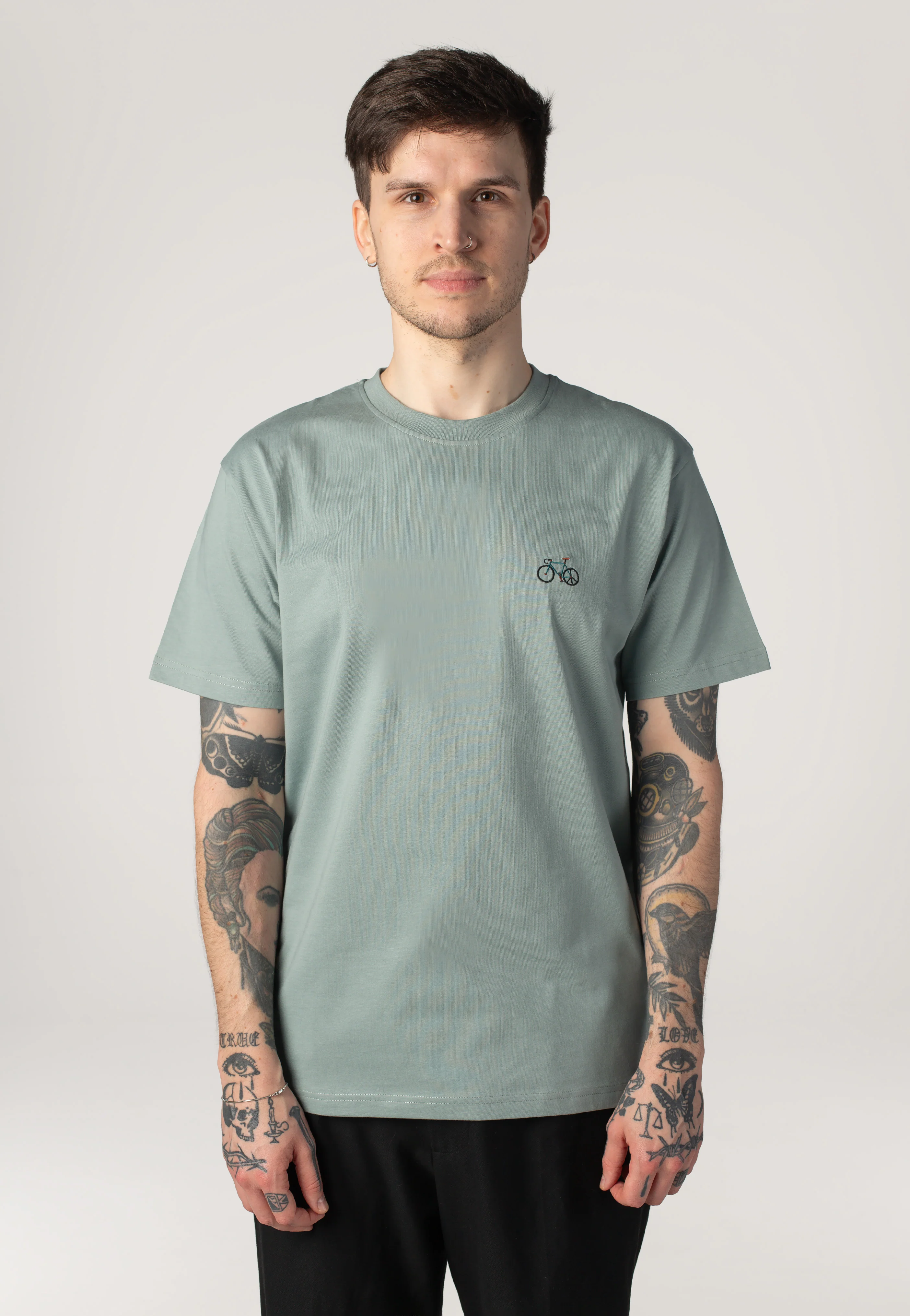 Peaceride Emb Dark Slate - T-Shirt - Image 7