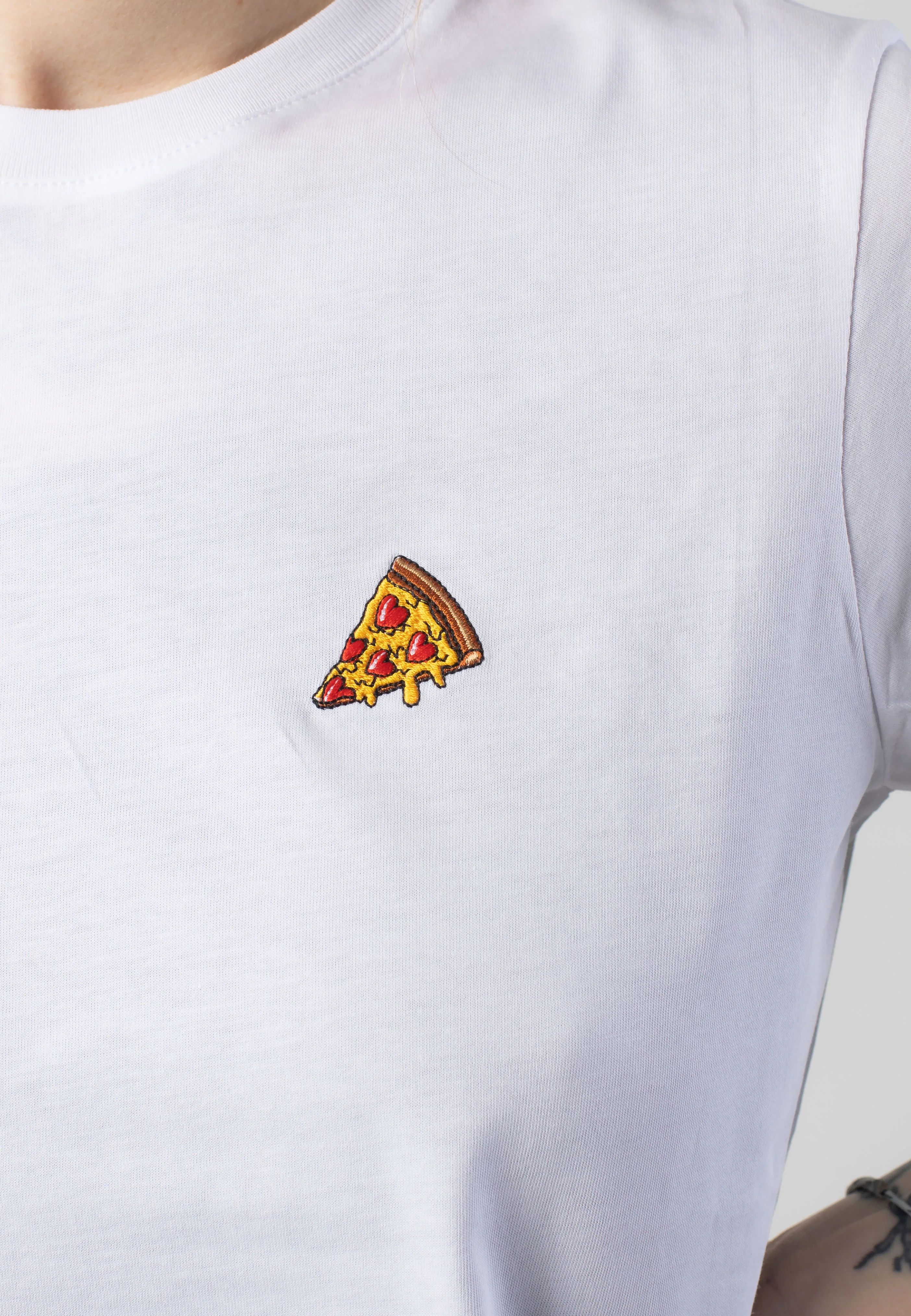 Pizza Love White - T-Shirt - Image 3