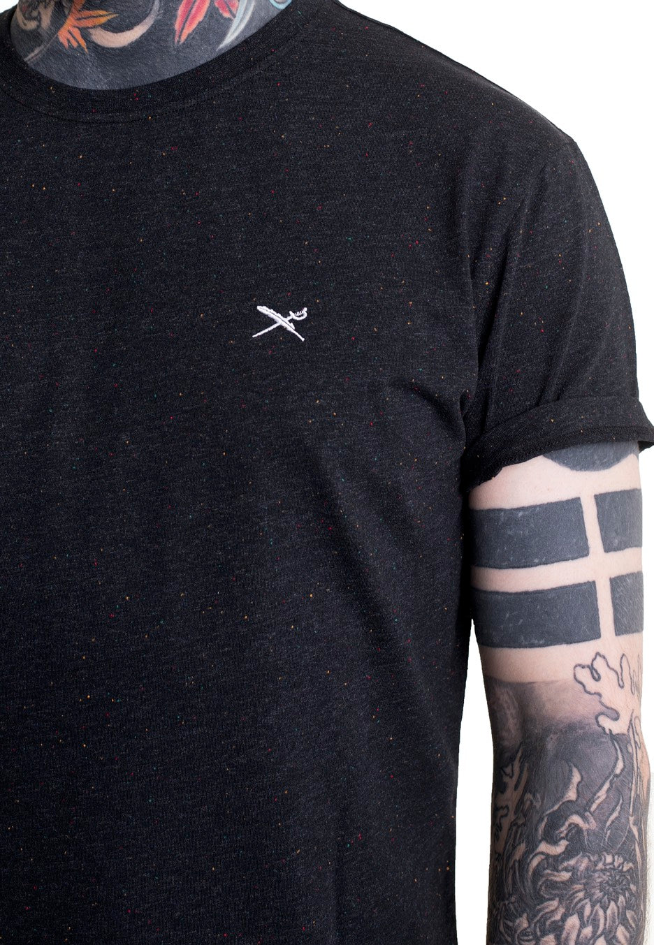 Retain Black Melange - T-Shirt - Image 2