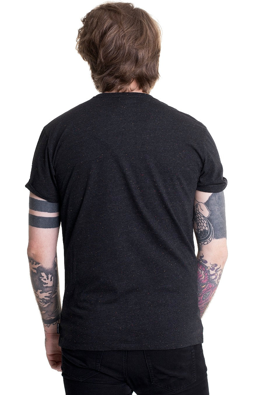 Retain Black Melange - T-Shirt - Image 5