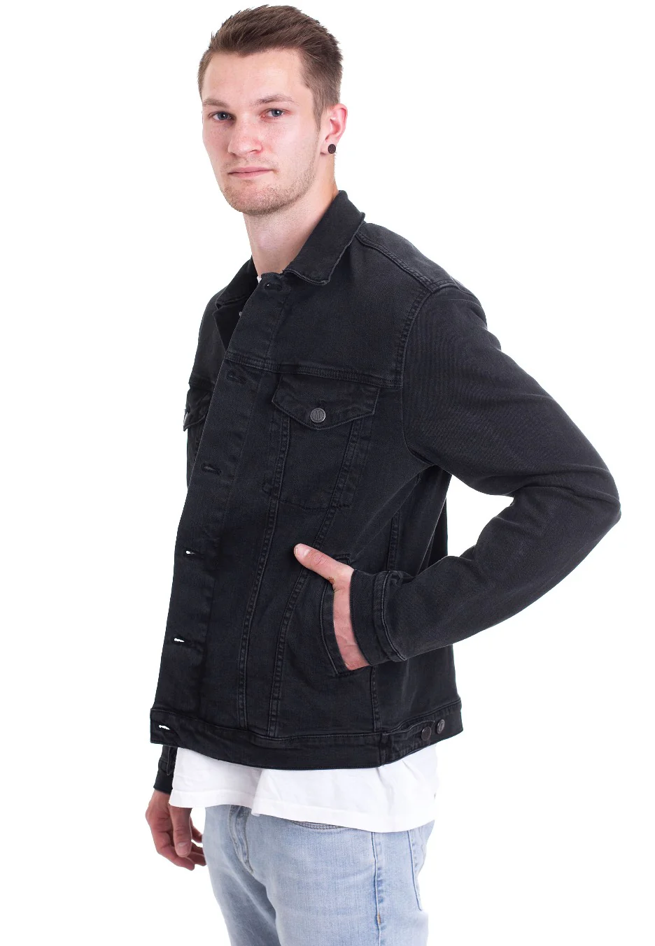 Neil Denim Black - Jeans Jacket - Image 6