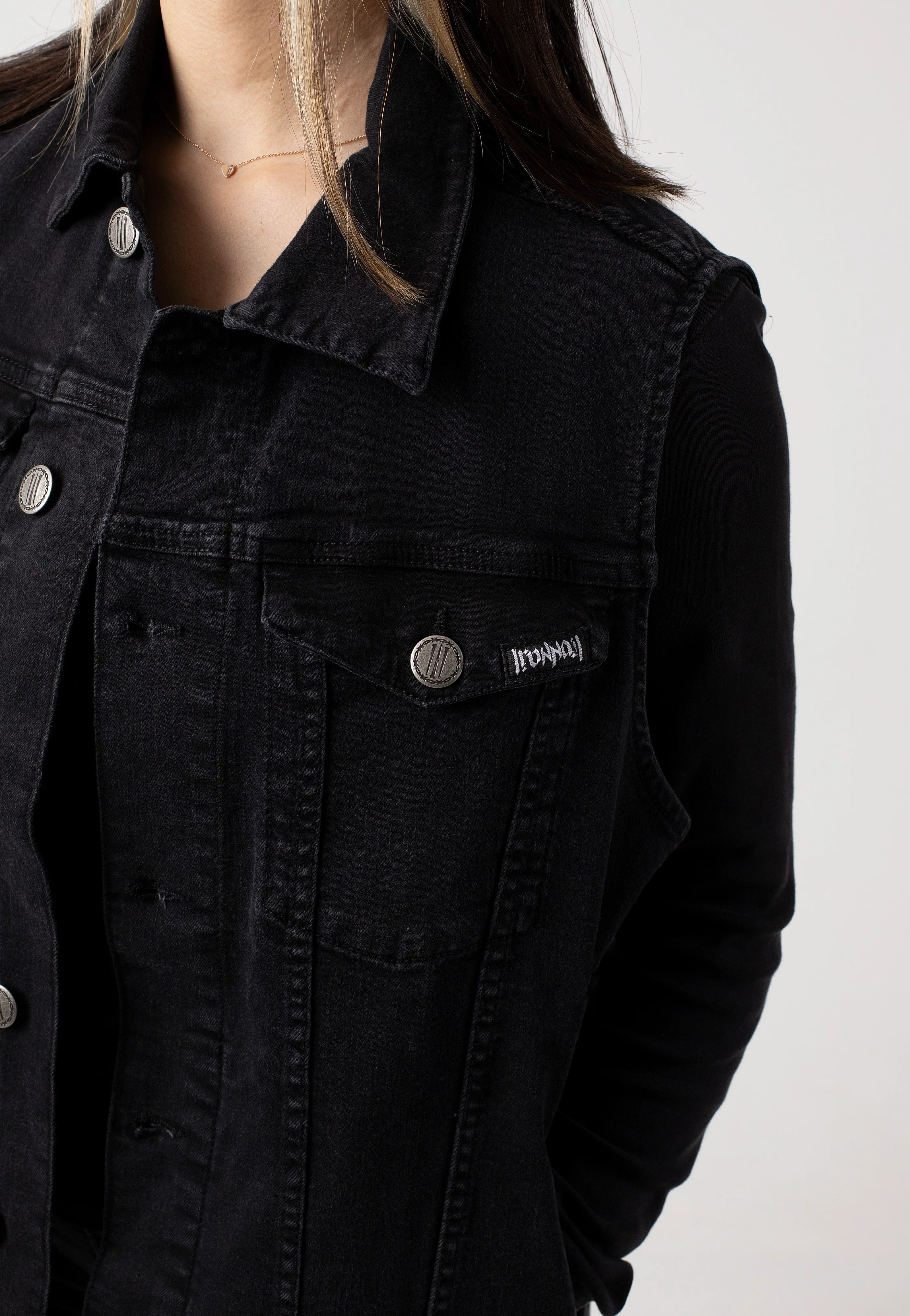 Neil Denim Black - Jeans Vest - Image 7