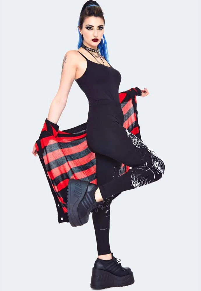 Drowning Printed Black - Leggings - Image 2