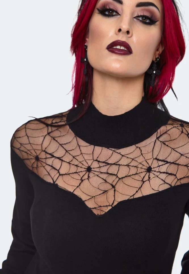 Spiderweb Lace Black - Pullover - Image 5