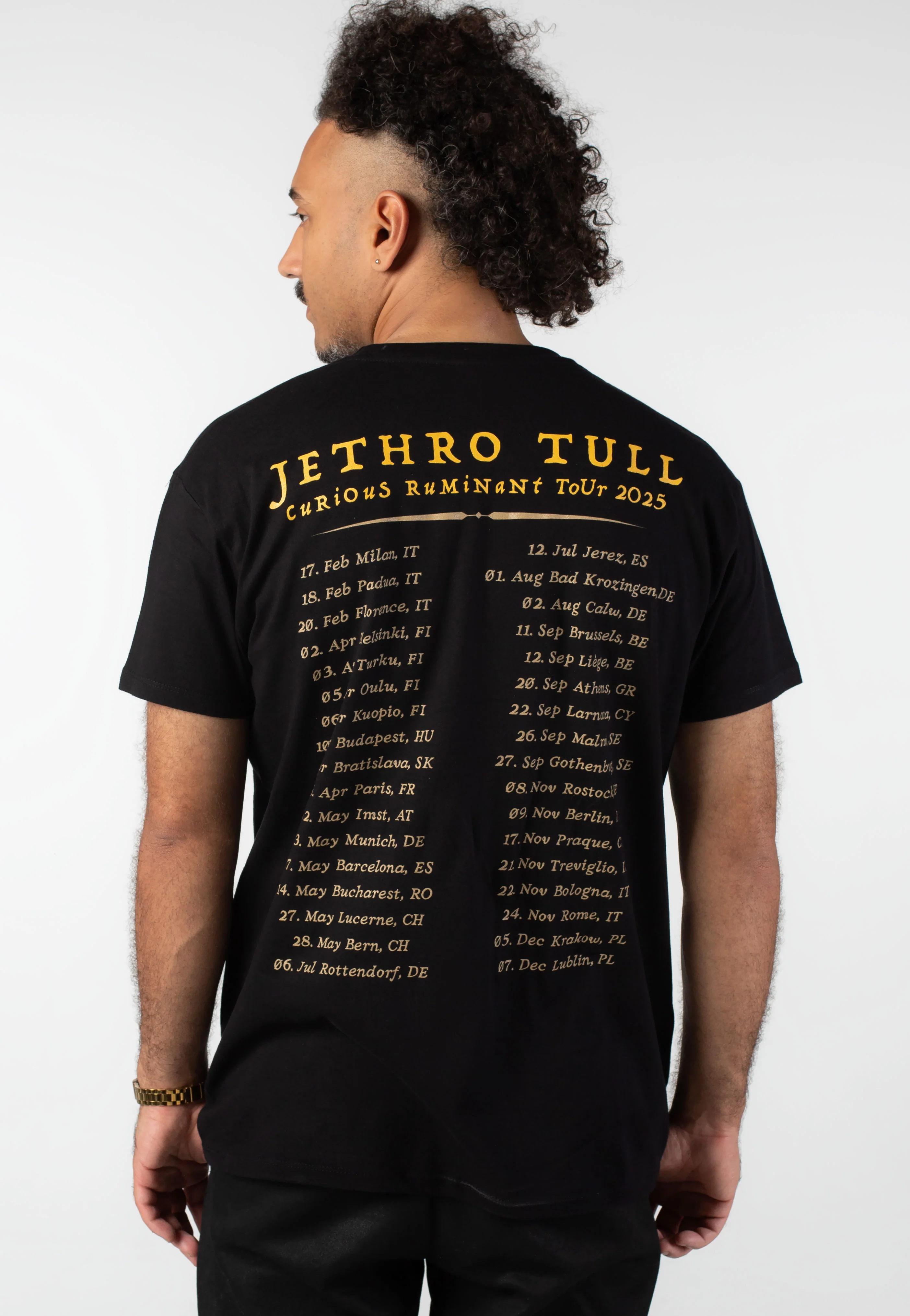 European Tourshirt 2025 – Curious Ruminant - T-Shirt - Image 4