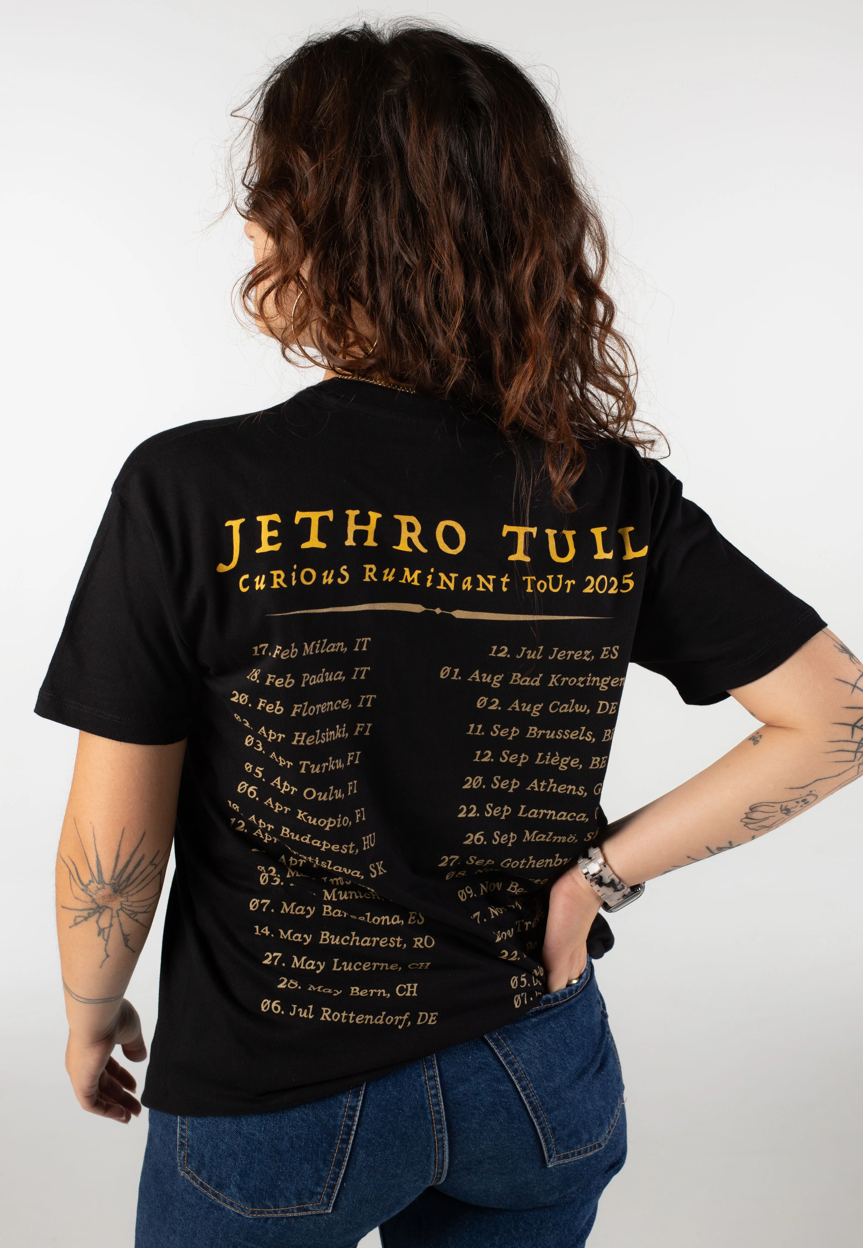 European Tourshirt 2025 – Curious Ruminant - T-Shirt - Image 6