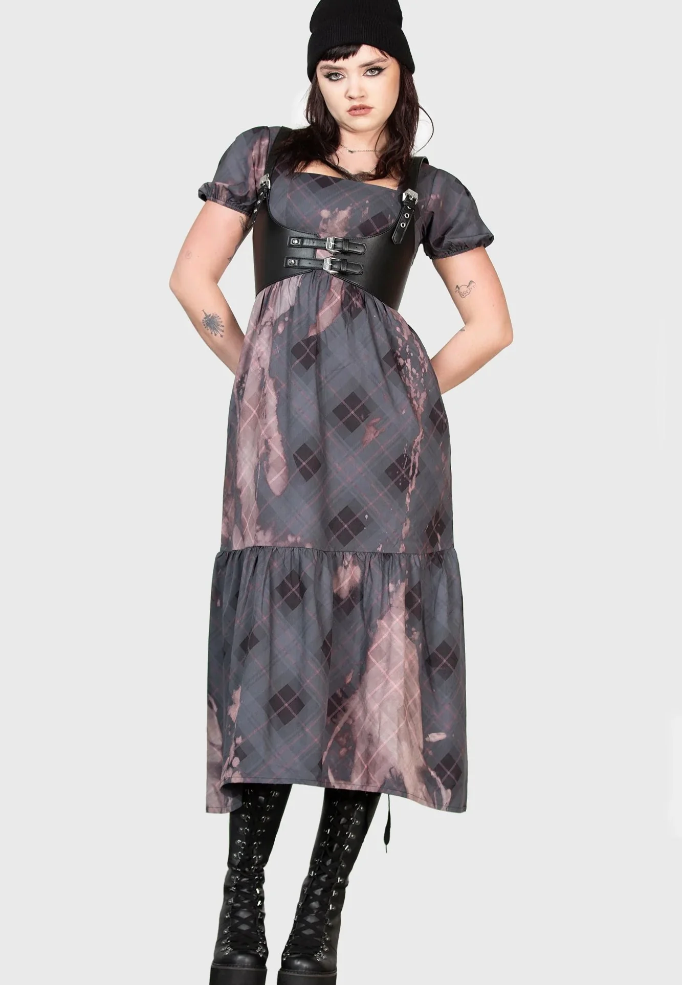 Effina's Ruin Midi Black/Bleach - Dress - Image 5