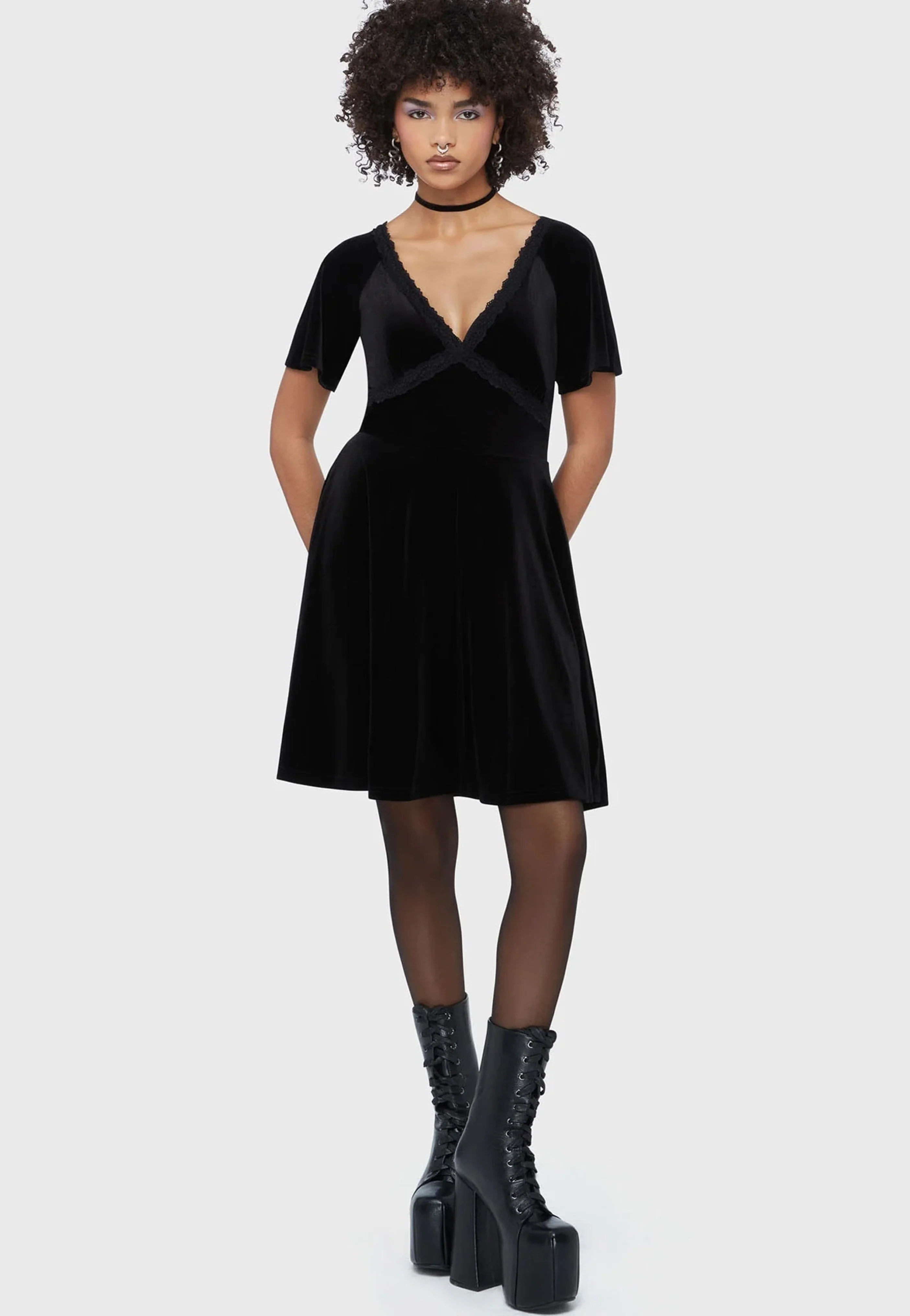 Hour Of Echelia Mini Black - Dress - Image 2