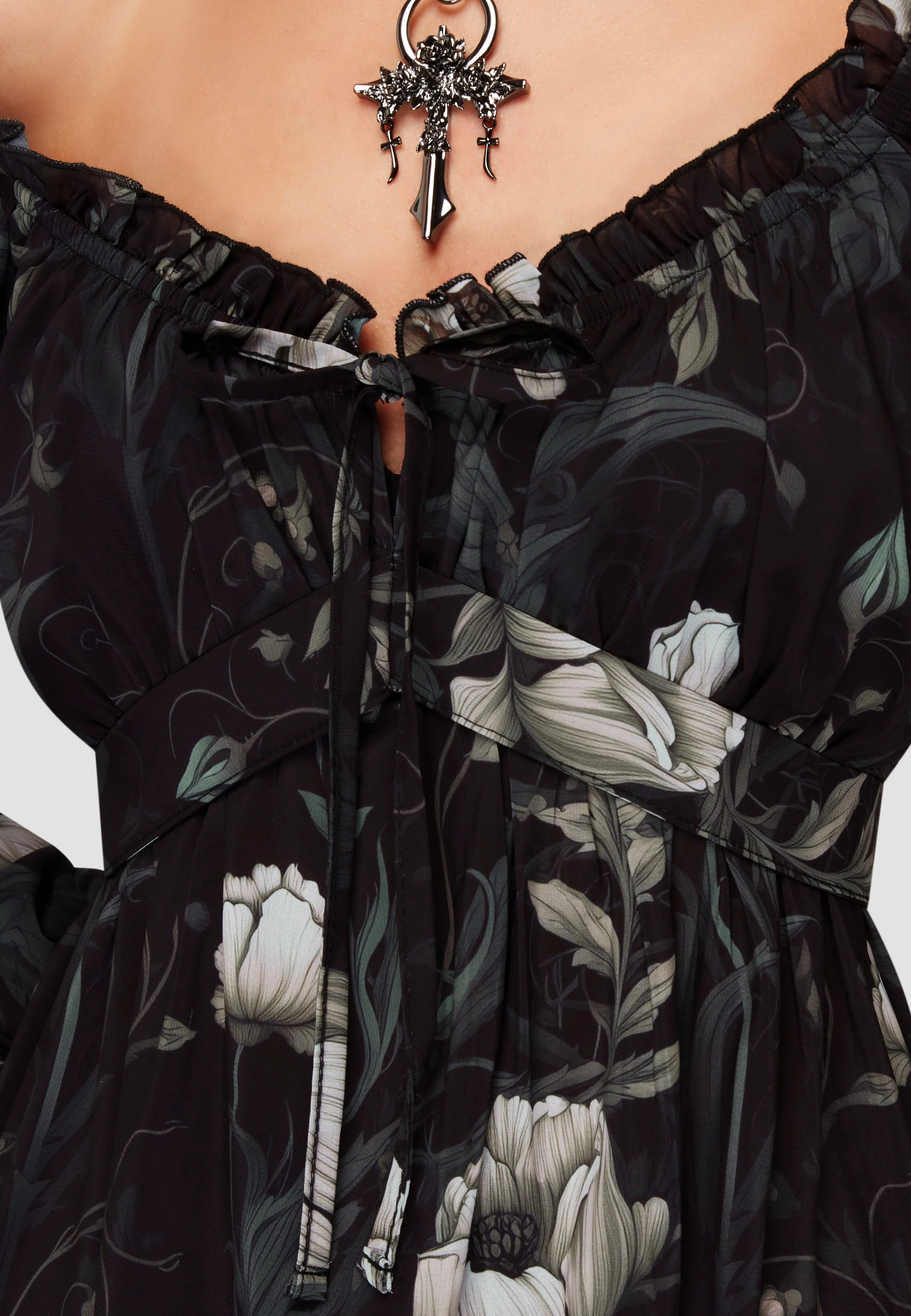 Ivory's Chorus Midi Black/Ivory - Dress - Image 5