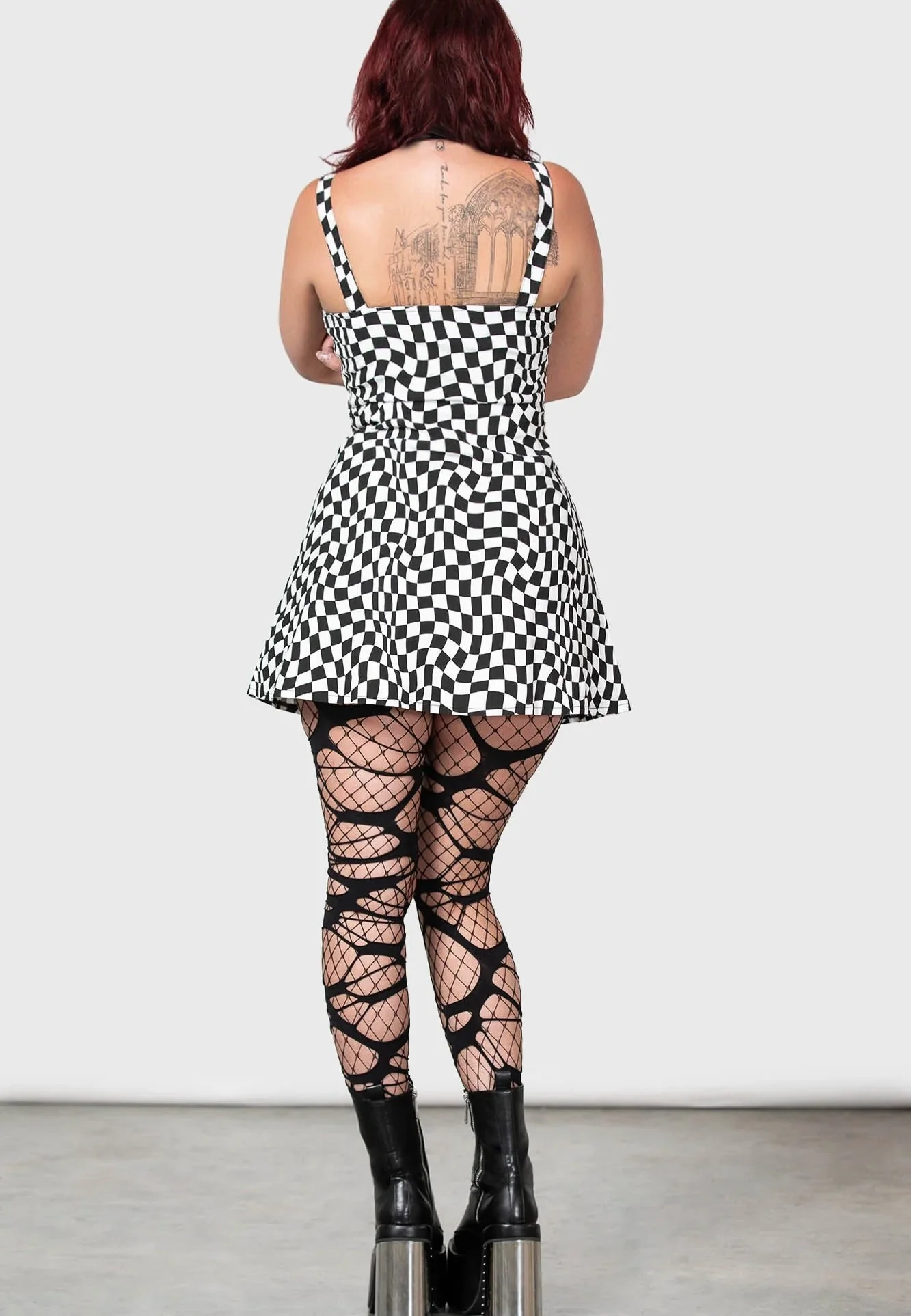 Punktured Black - Dress - Image 5