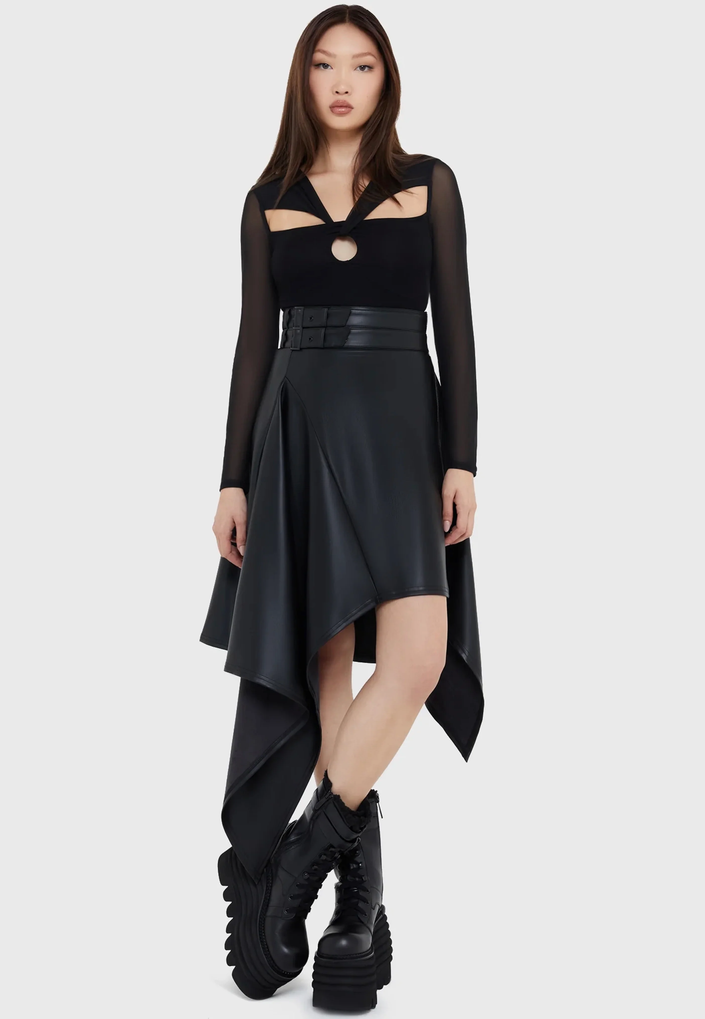 Killstar x Kihilist - Noir Ruin Black - Skirt - Image 2