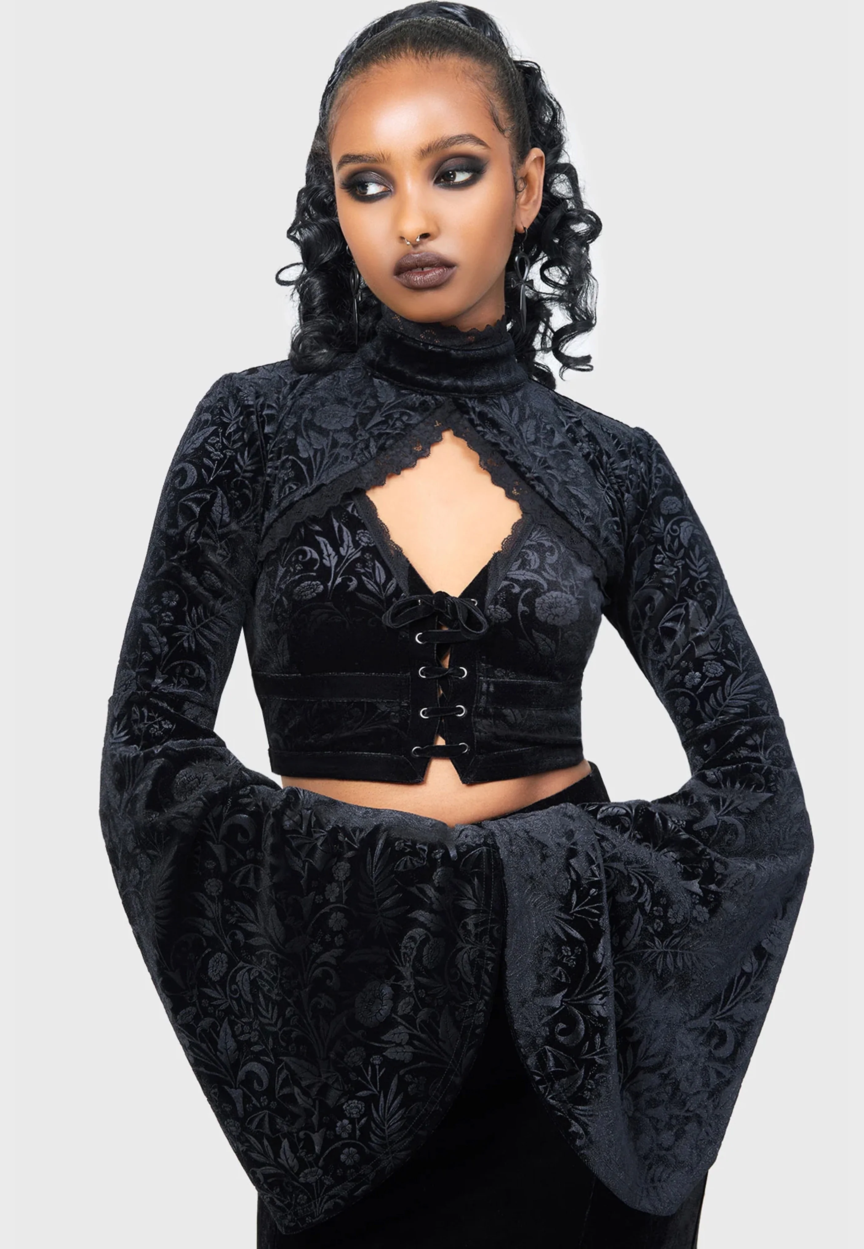 Killstar x Moonbloom - Vipers Nest Black - Bra - Image 4