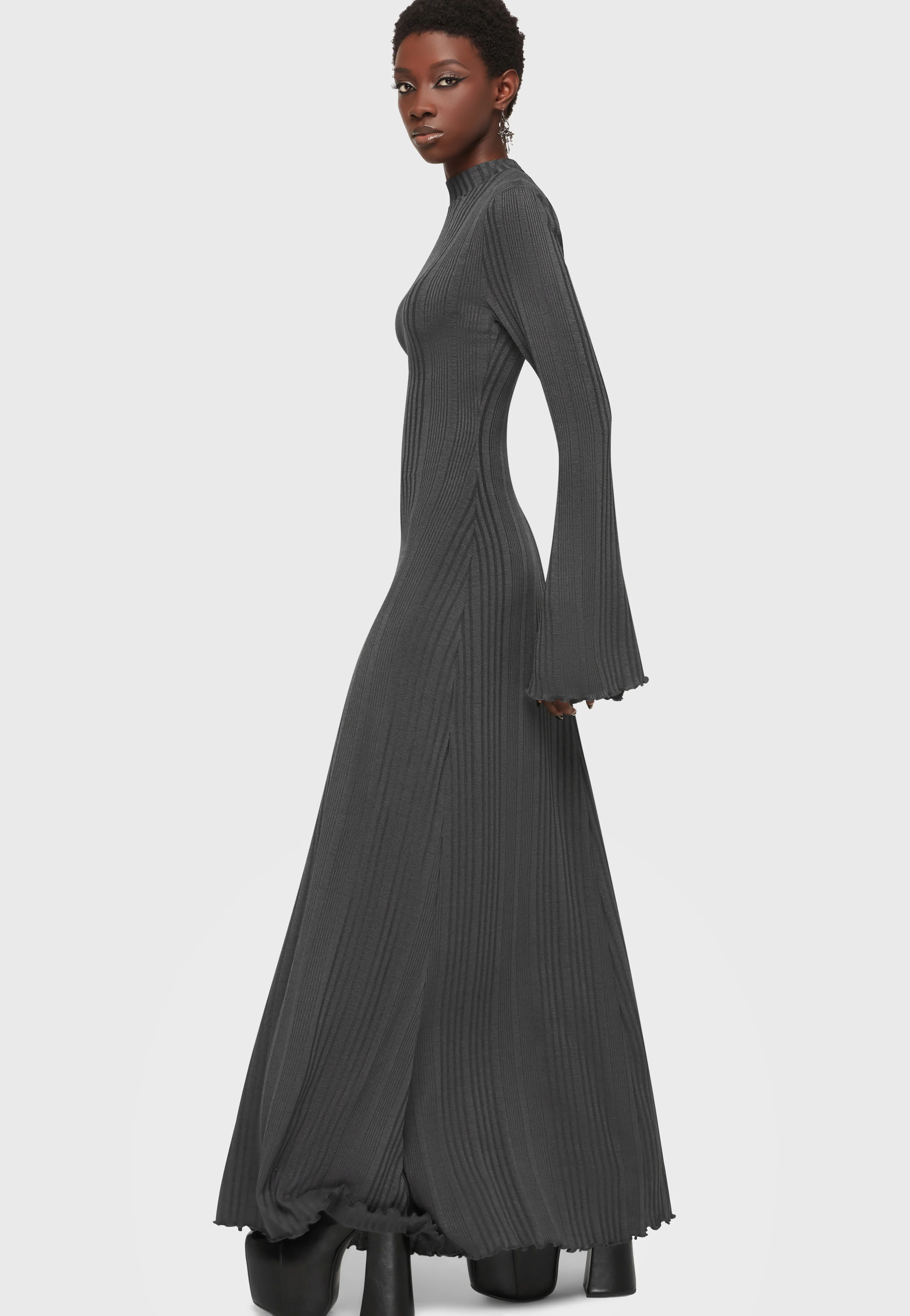 Drenched in Grief Grey - Dress - Image 3