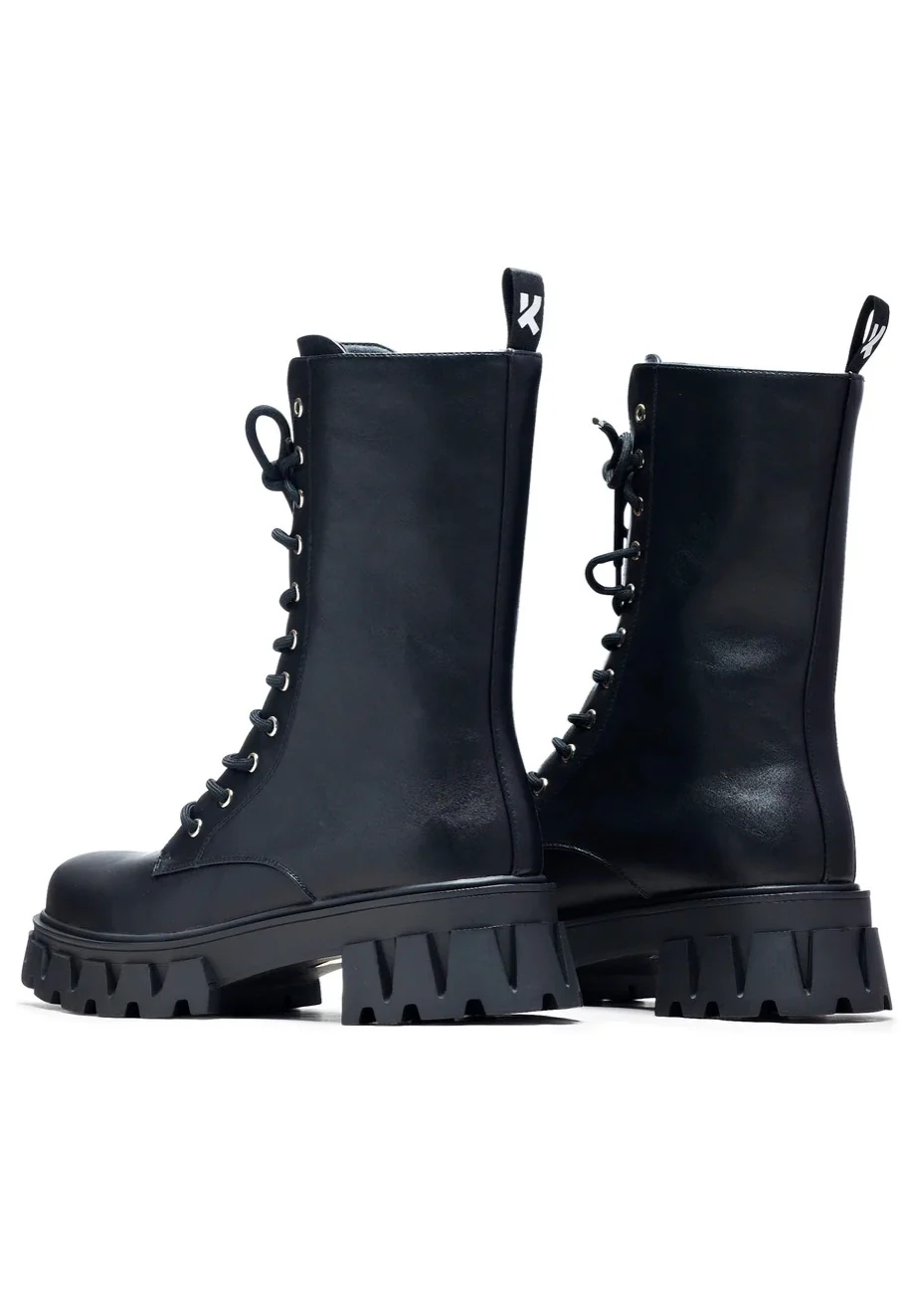 Siren Tall Lace Up Black - Girl Shoes - Image 4