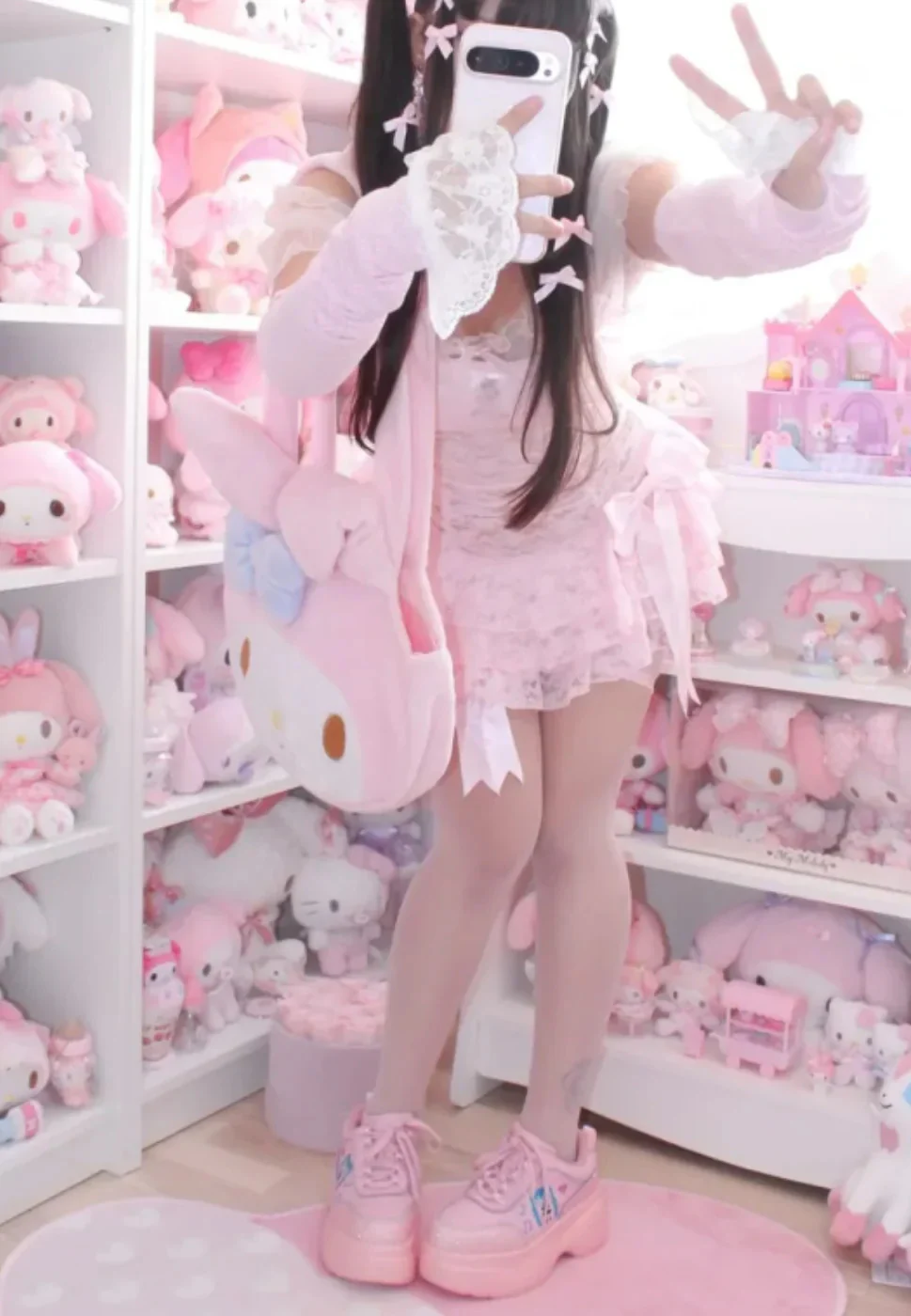 Virtual Diva Miku Chunky Pink - Girl Shoes - Image 2