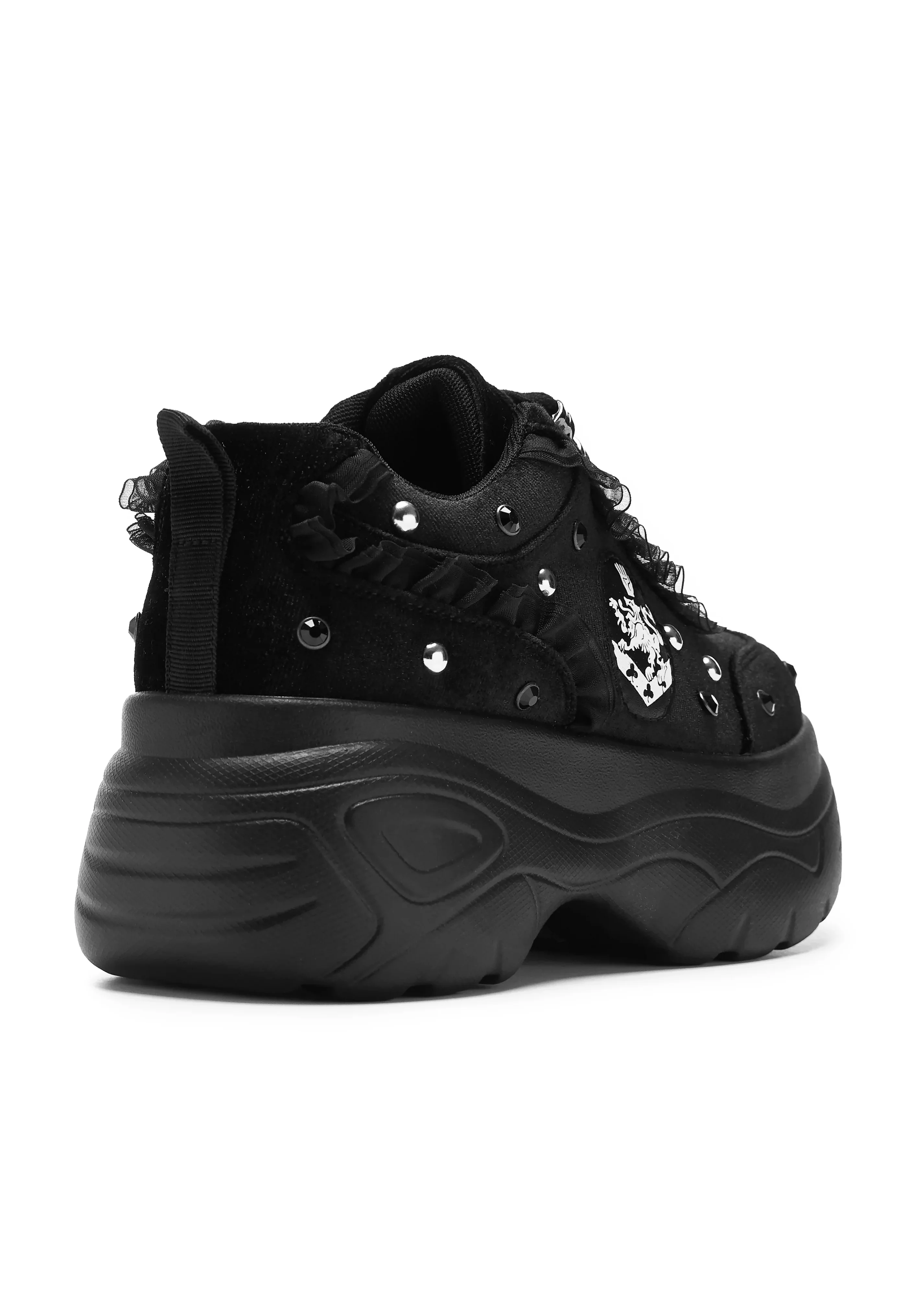 Olympic Coven Crest Midnight Chunky Trainers Black - Girl Shoes - Image 4