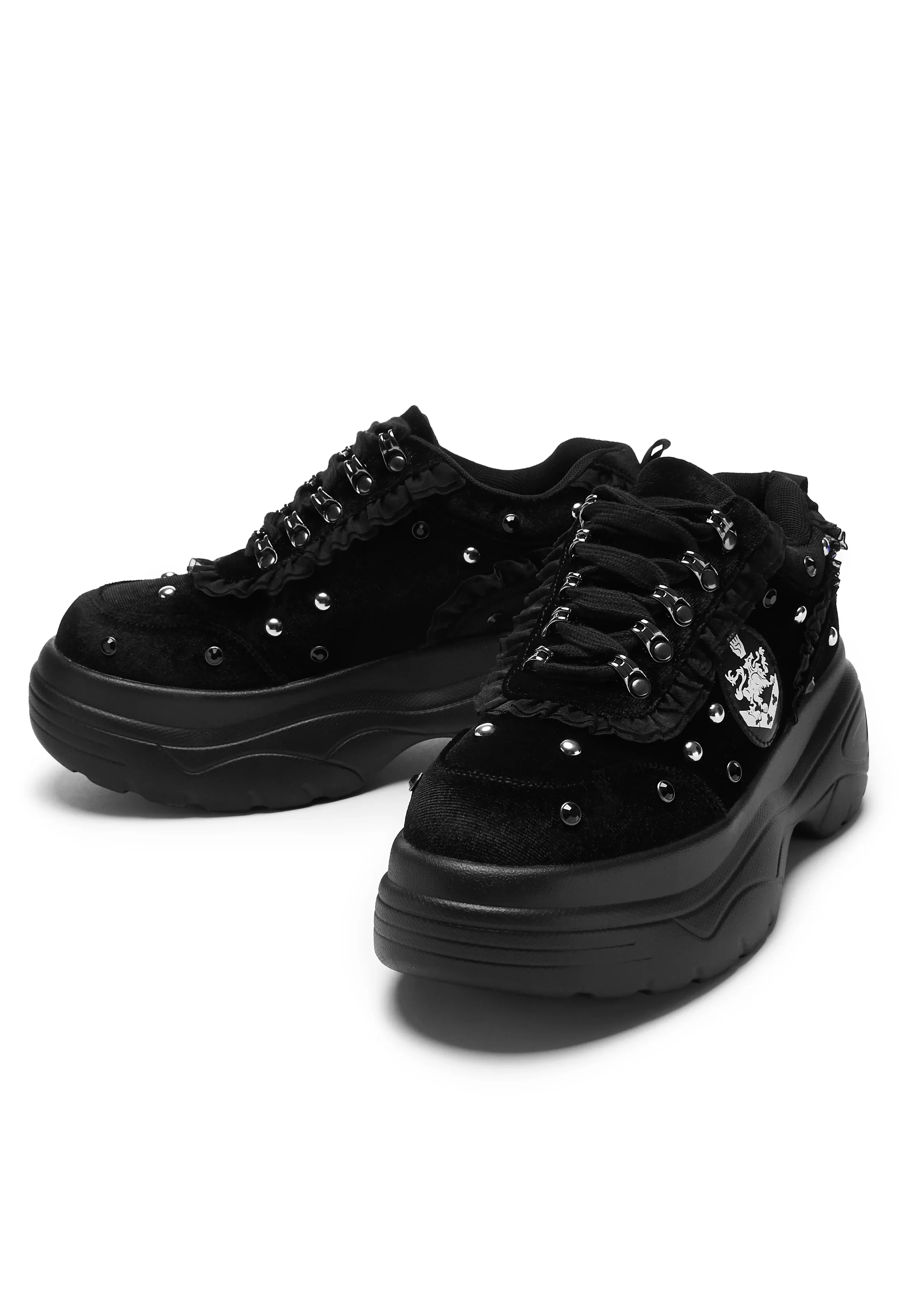 Olympic Coven Crest Midnight Chunky Trainers Black - Girl Shoes - Image 5