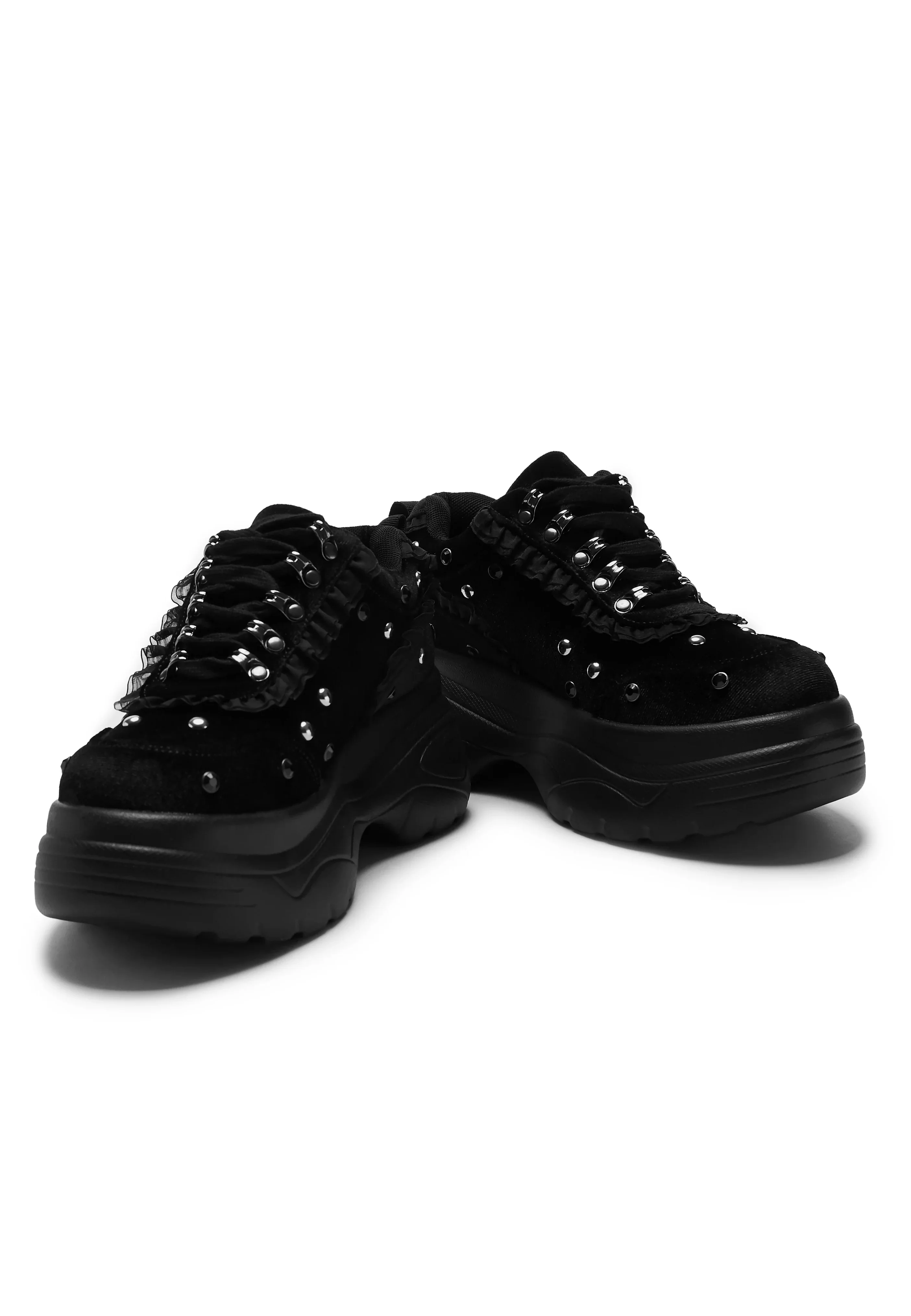 Olympic Coven Crest Midnight Chunky Trainers Black - Girl Shoes - Image 6