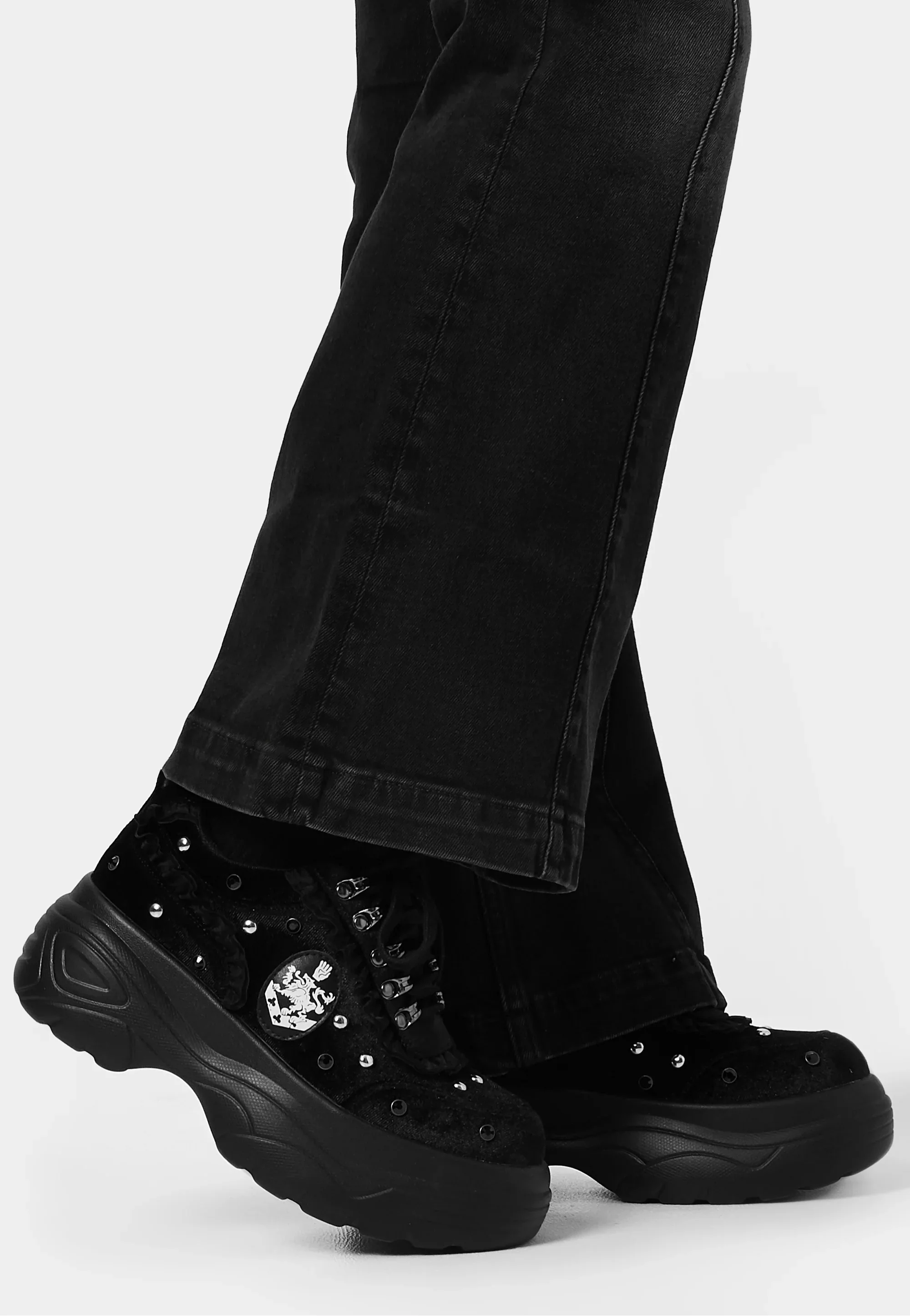 Olympic Coven Crest Midnight Chunky Trainers Black - Girl Shoes - Image 7