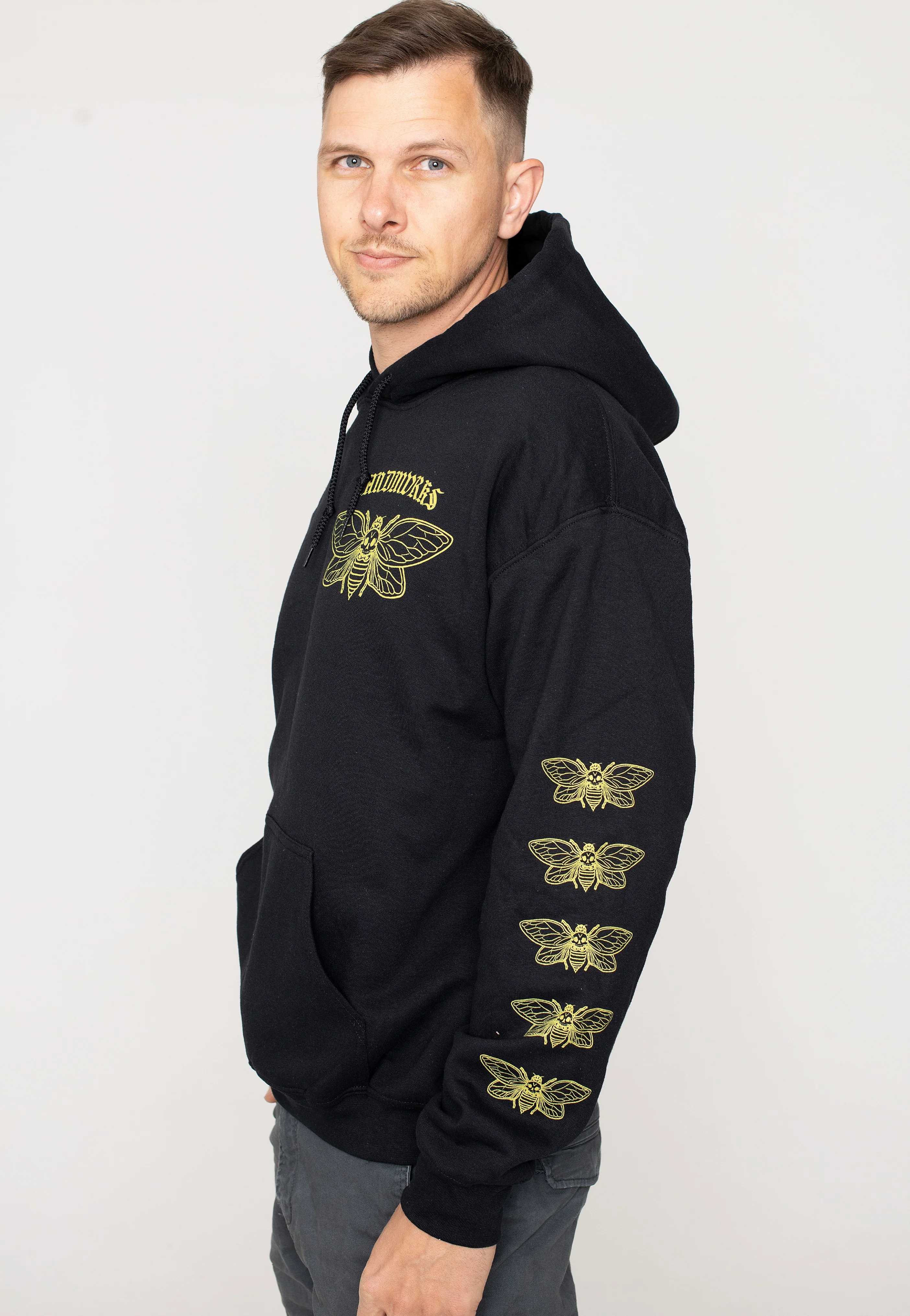 Old Font Cicada Pocket - Hoodie - Image 2