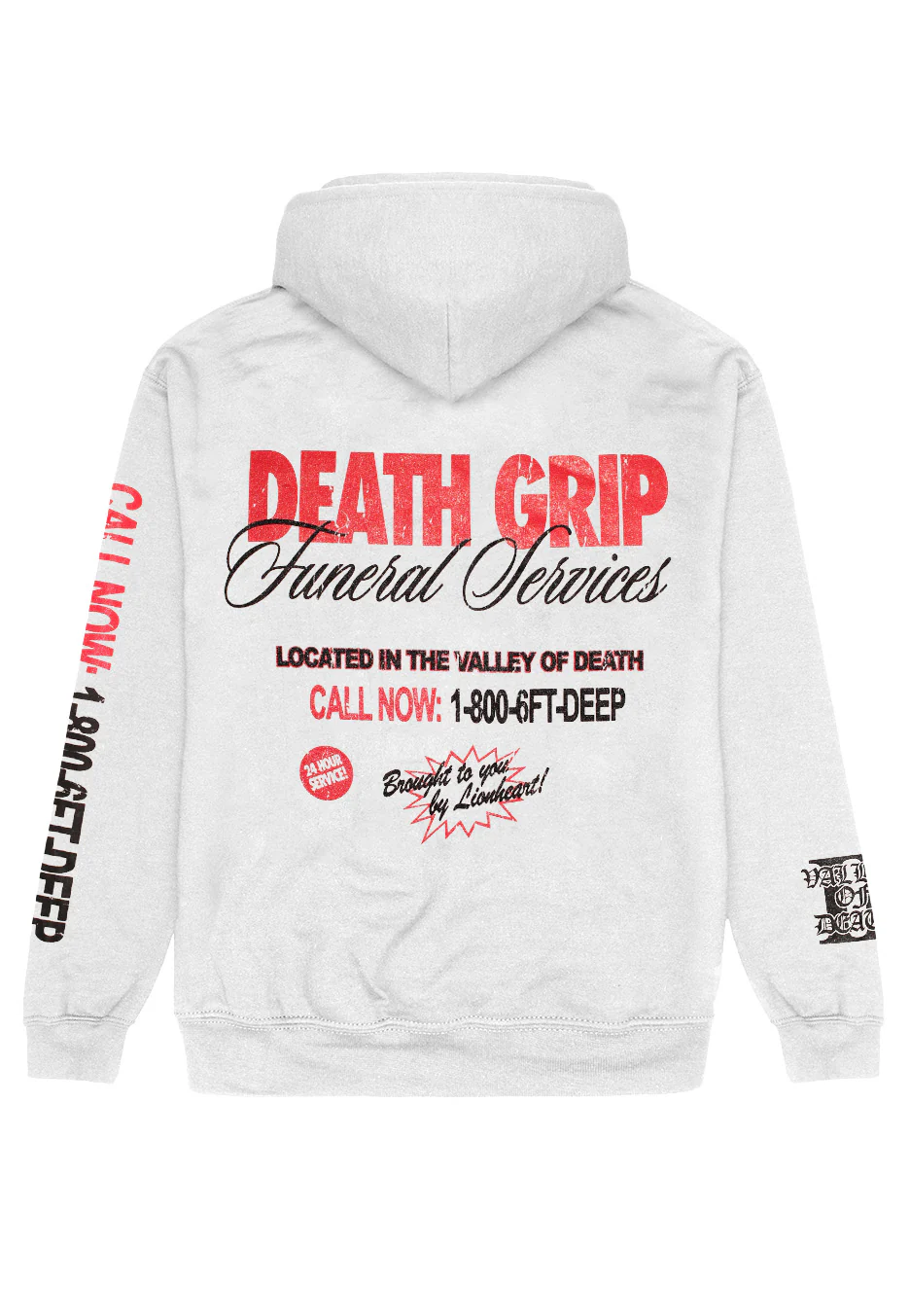 Death Grip White - Hoodie - Image 2